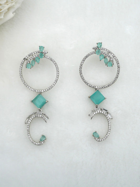 MINT ZURI ZIRCONIA EARRINGS