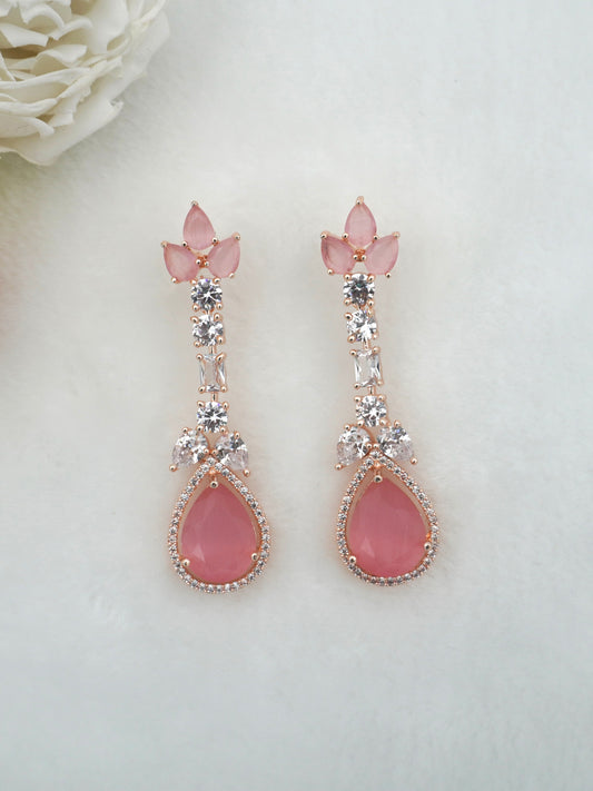PINK ELLIE ZIRCONIA EARRINGS