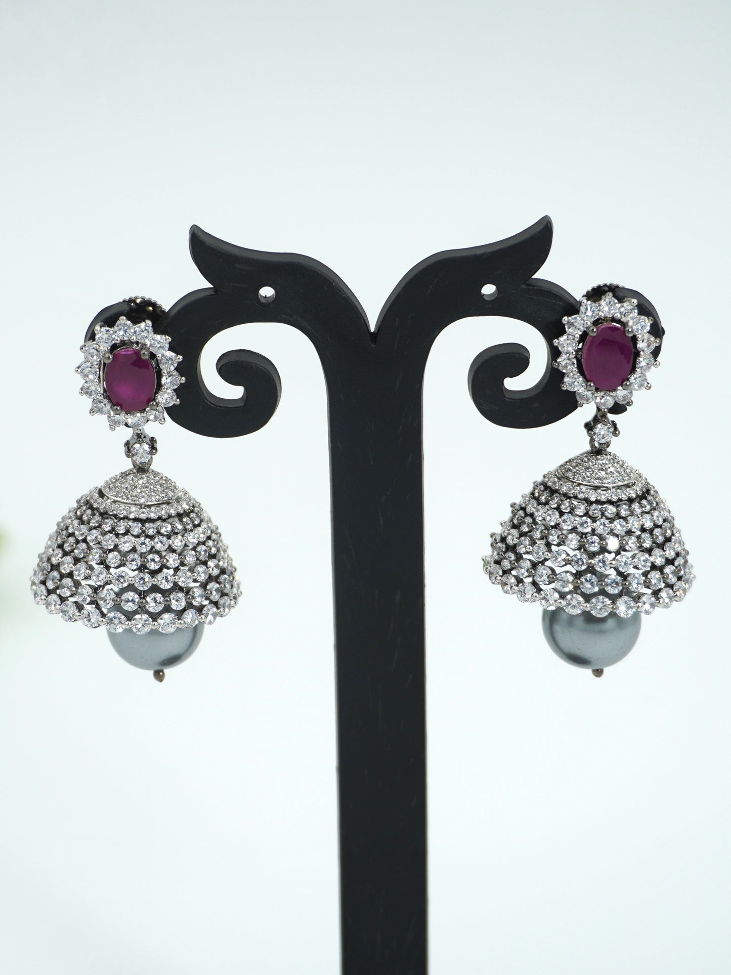 RUBY AVNI ZIRCONIA JHUMKIS