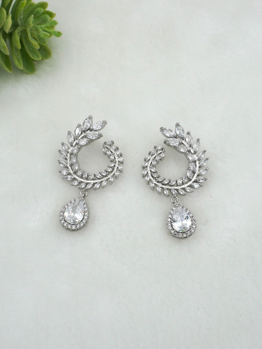 WHITE GIGI ZIRCONIA EARRINGS