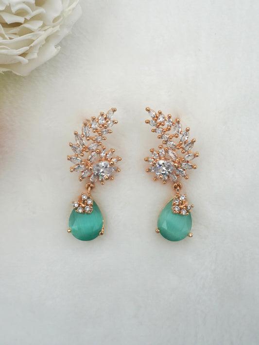 MINT LILA ZIRCONIA EARRINGS