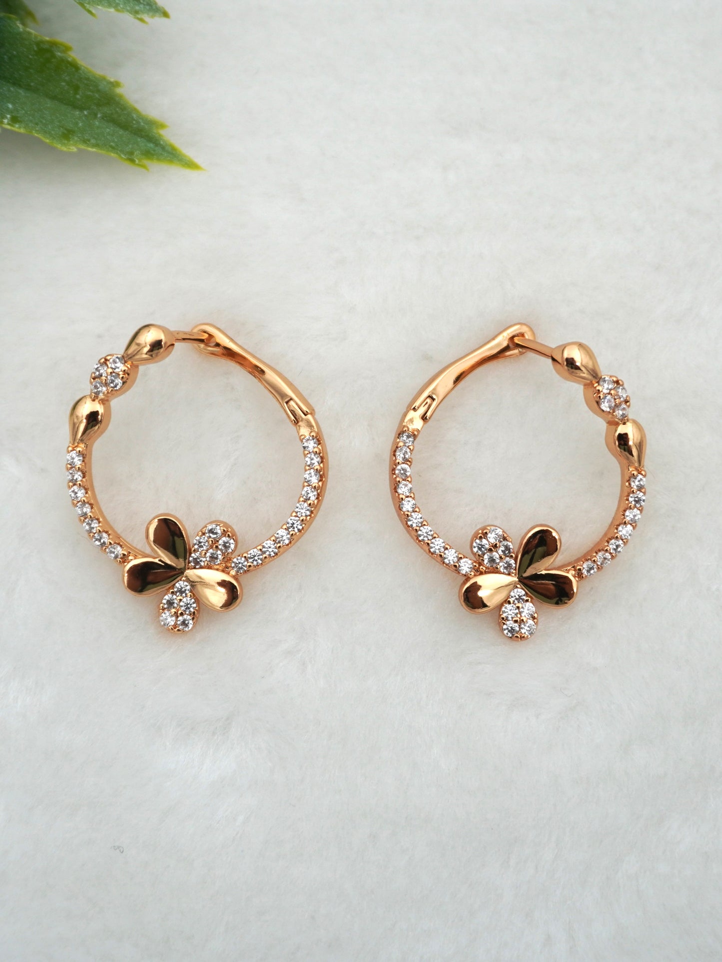 GOLD AIZA ZIRCONIA EARRINGS