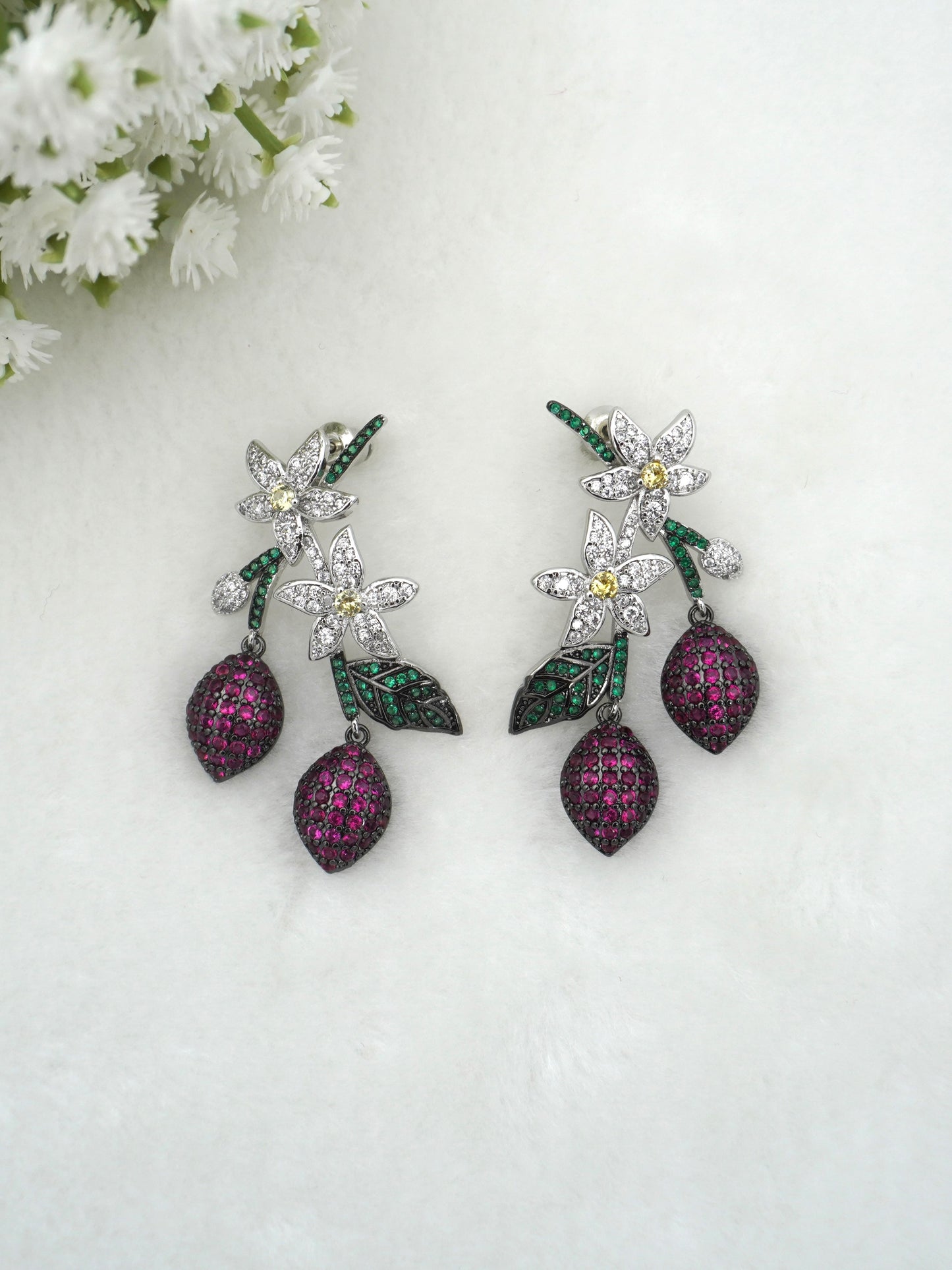 MULTICOLOR CARLA ZIRCONIA EARRINGS