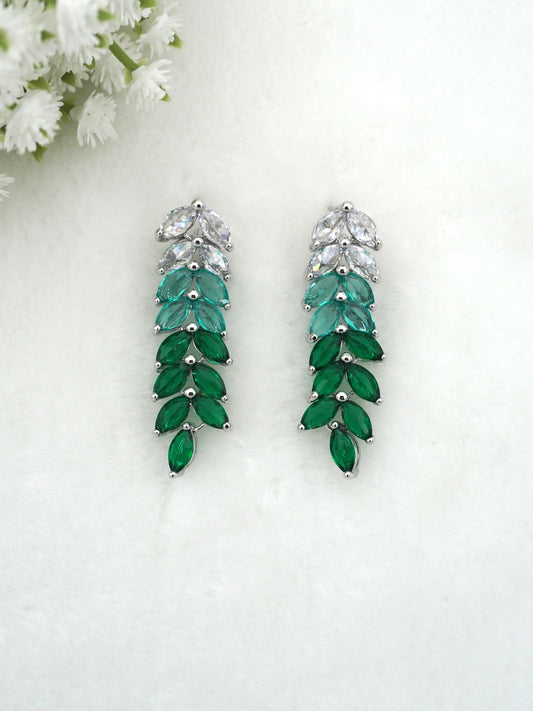 GREEN KATIE ZIRCONIA EARRINGS