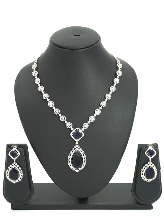 NAVY LISA NECKLACE SET