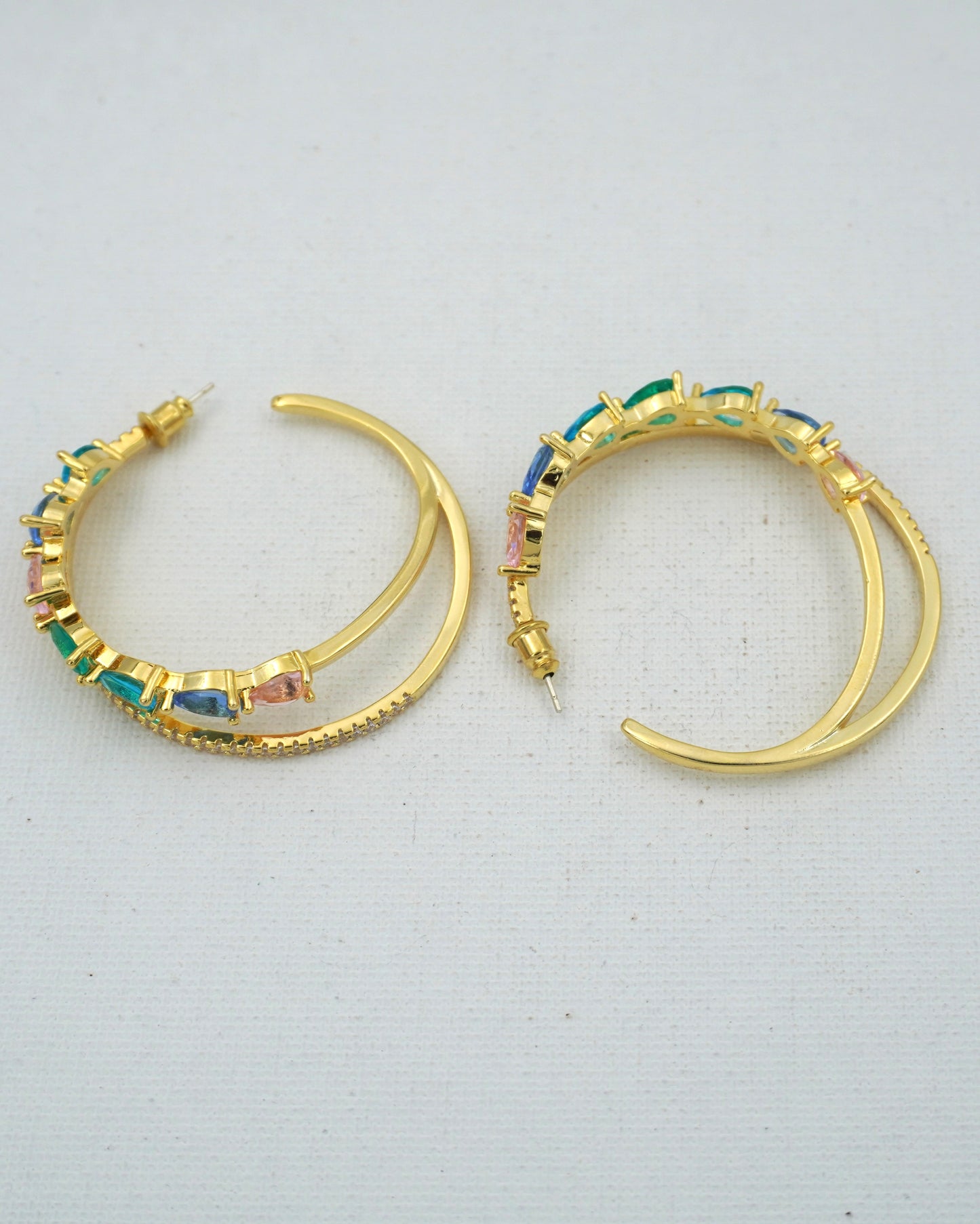 MULTICOLOR HARPER2 ZIRCONIA EARRINGS