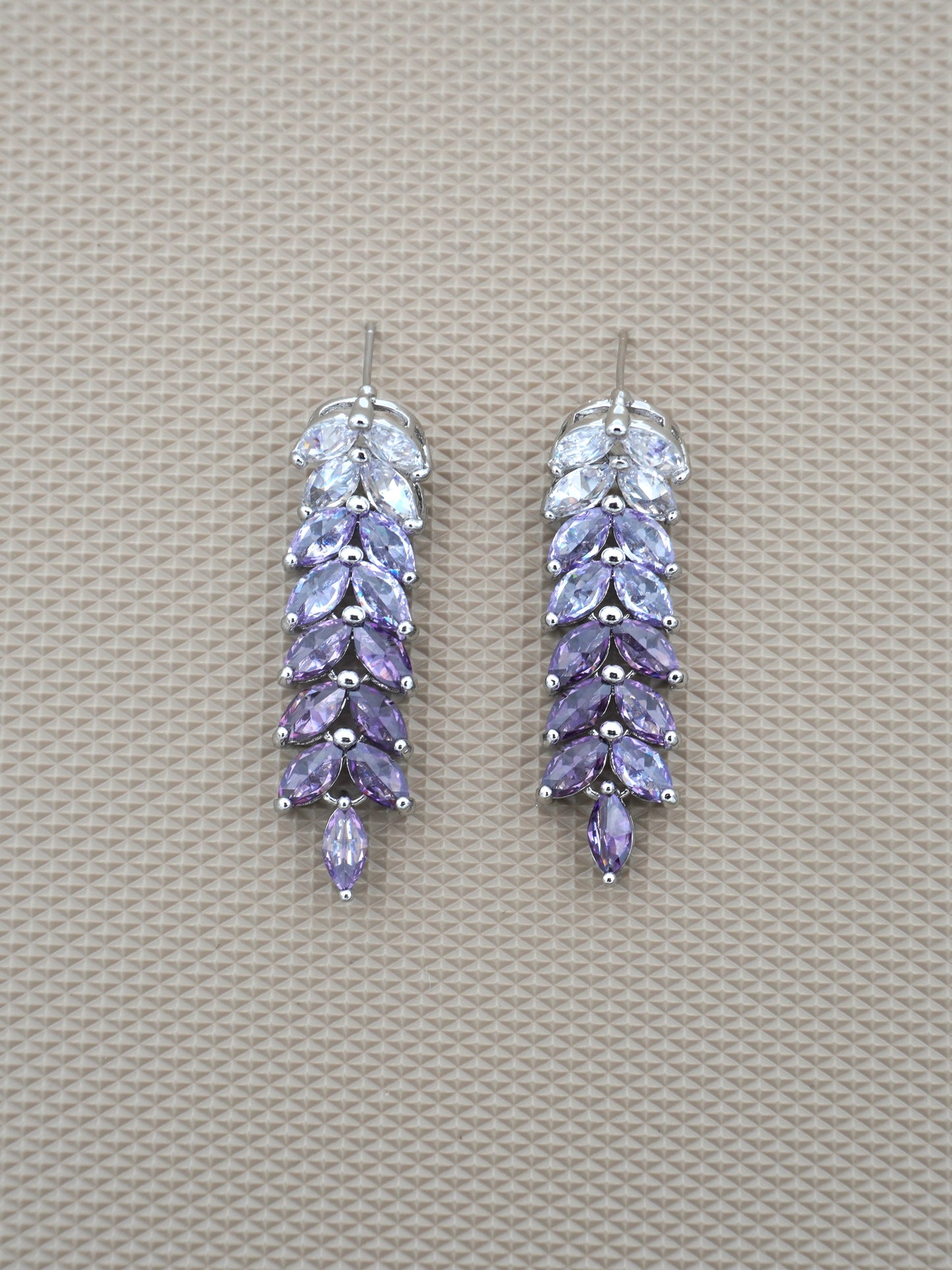 PURPLE KATIE ZIRCONIA EARRINGS