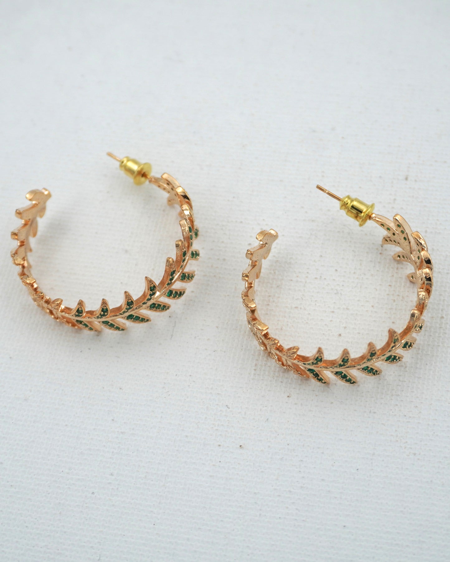 GREEN EVELYN ZIRCONIA EARRINGS