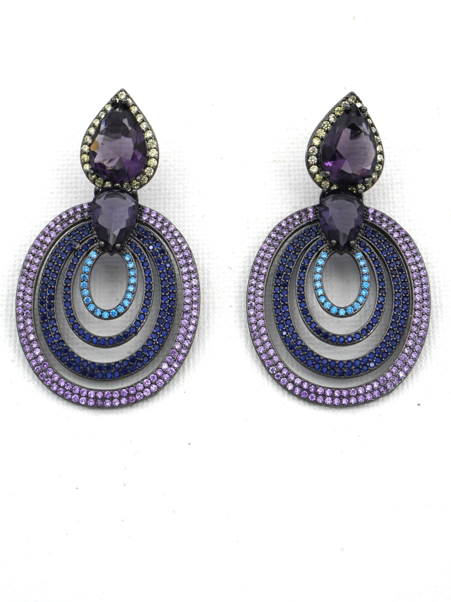 MULTICOLOR CLARA2 ZIRCONIA EARRINGS