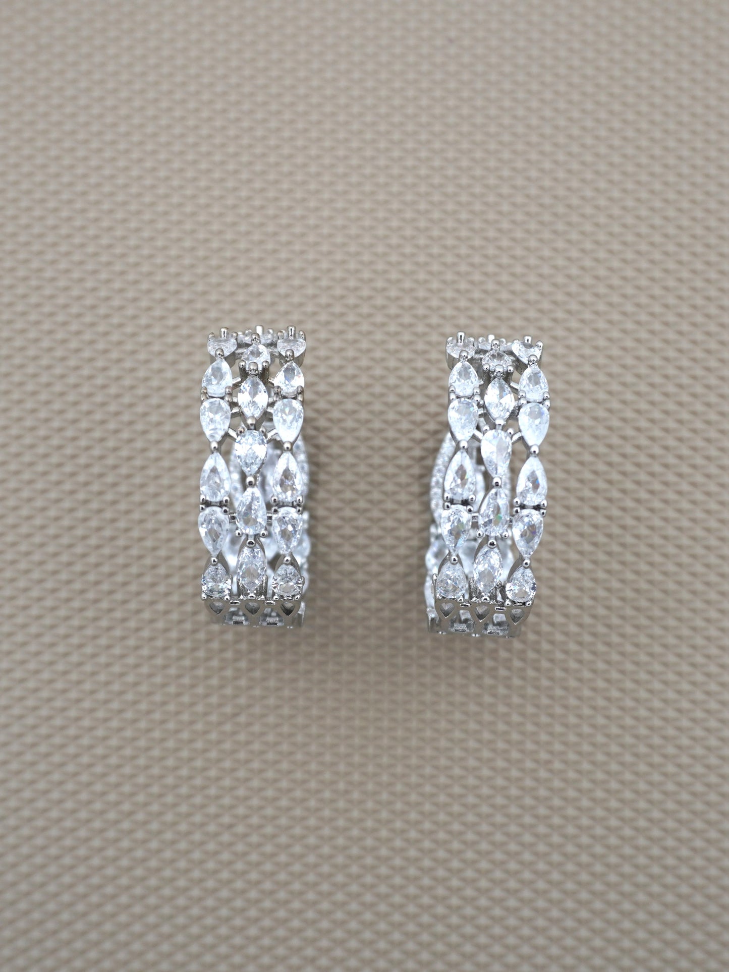 SILVER ELANA ZIRCONIA EARRINGS