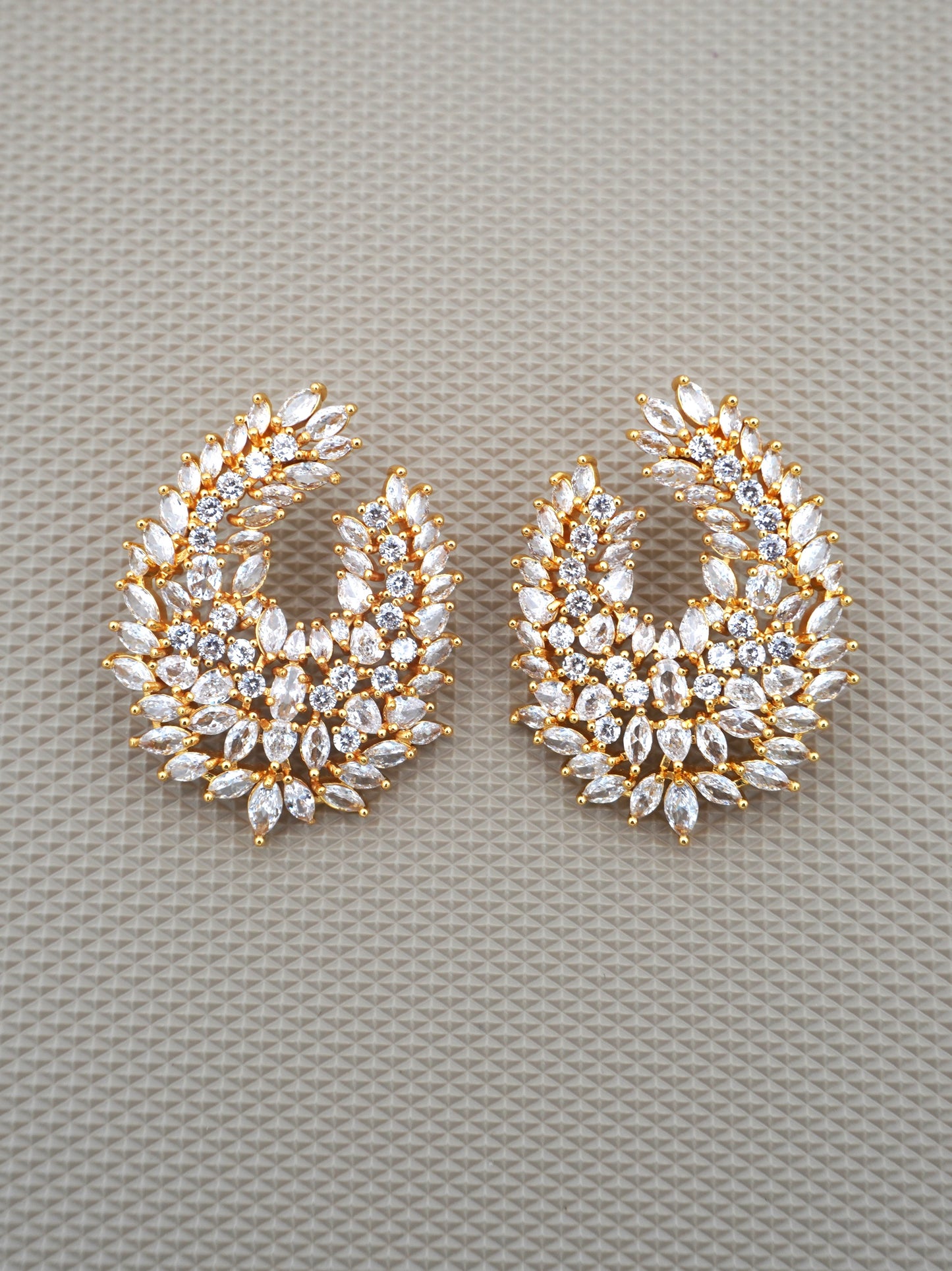 GOLD KIARA ZIRCONIA EARRINGS