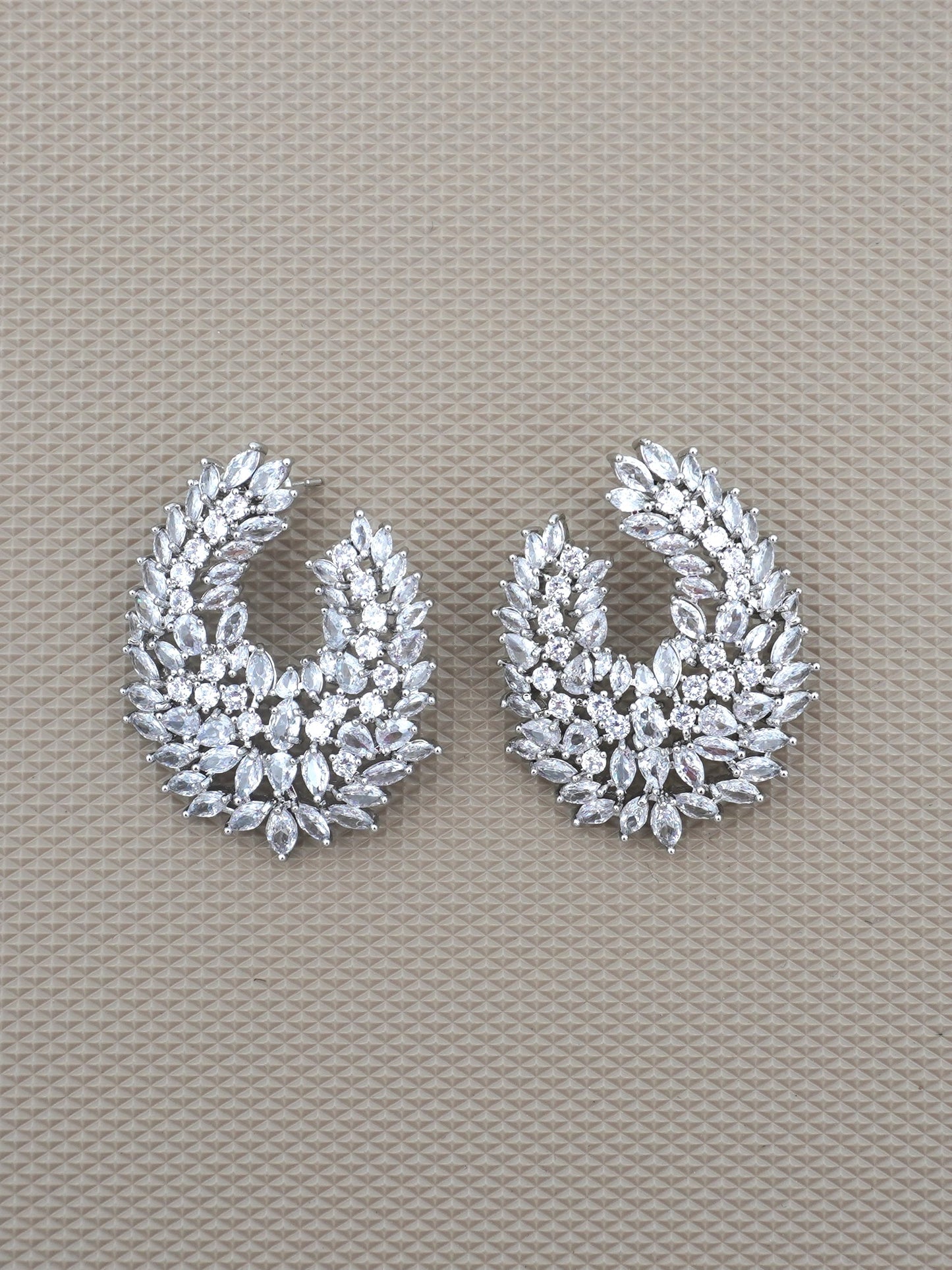 SILVER KIARA ZIRCONIA EARRINGS