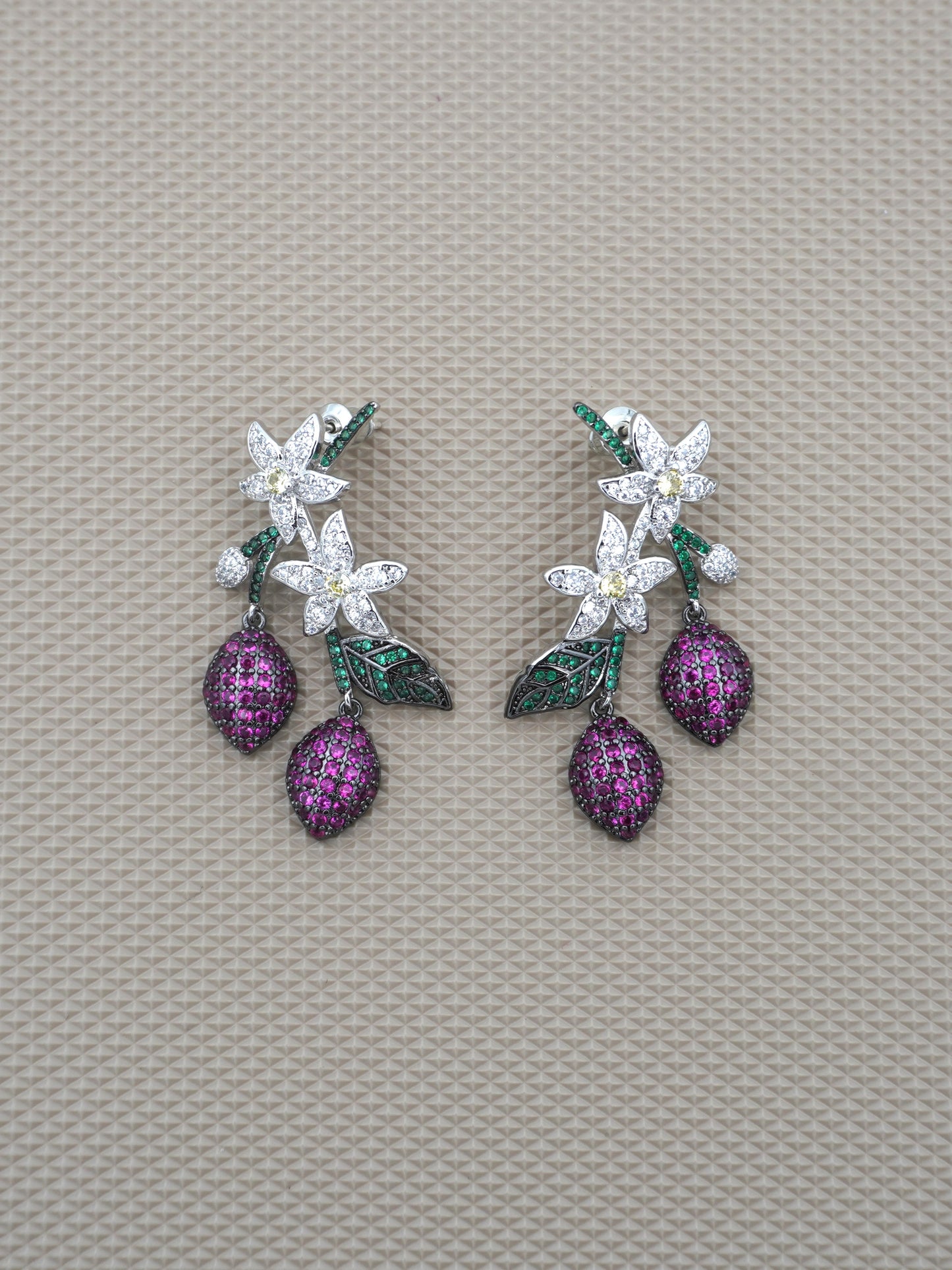 MULTICOLOR CARLA ZIRCONIA EARRINGS