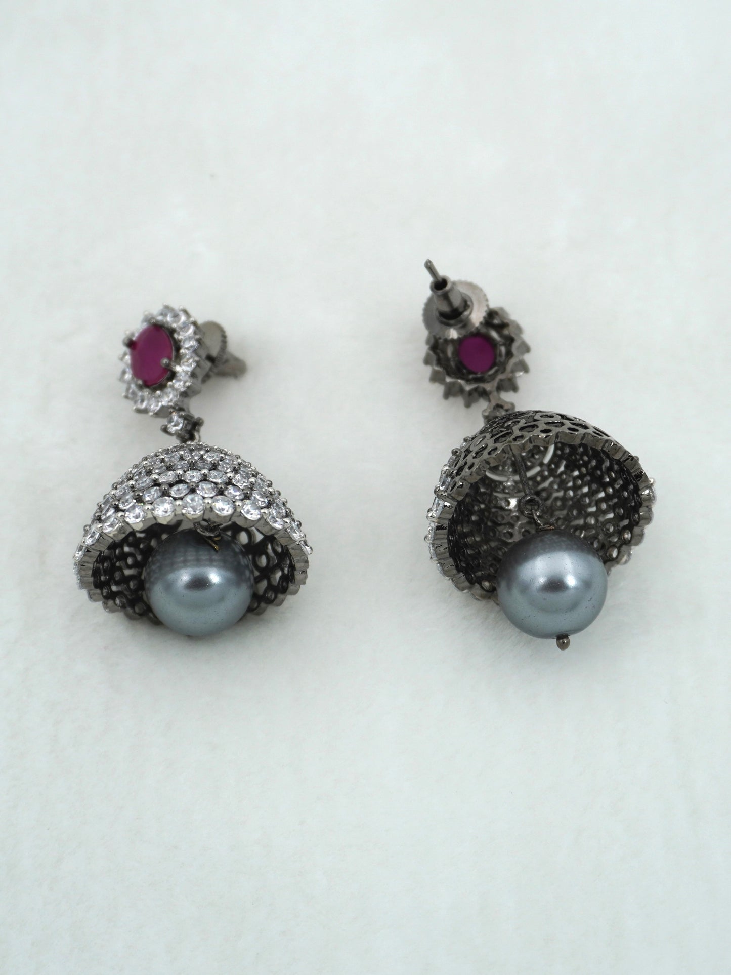 RUBY AVNI ZIRCONIA JHUMKIS