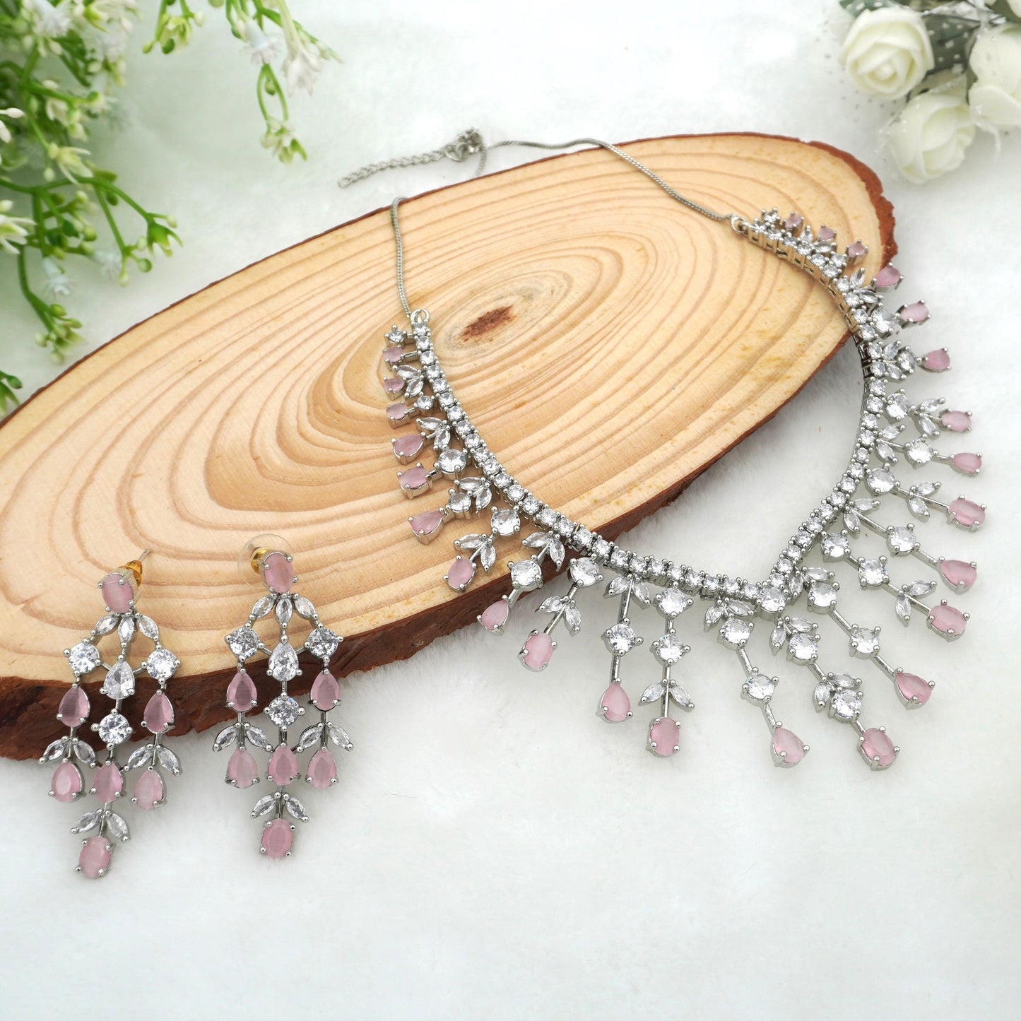 PINK VIVIAN NECKLACE SET