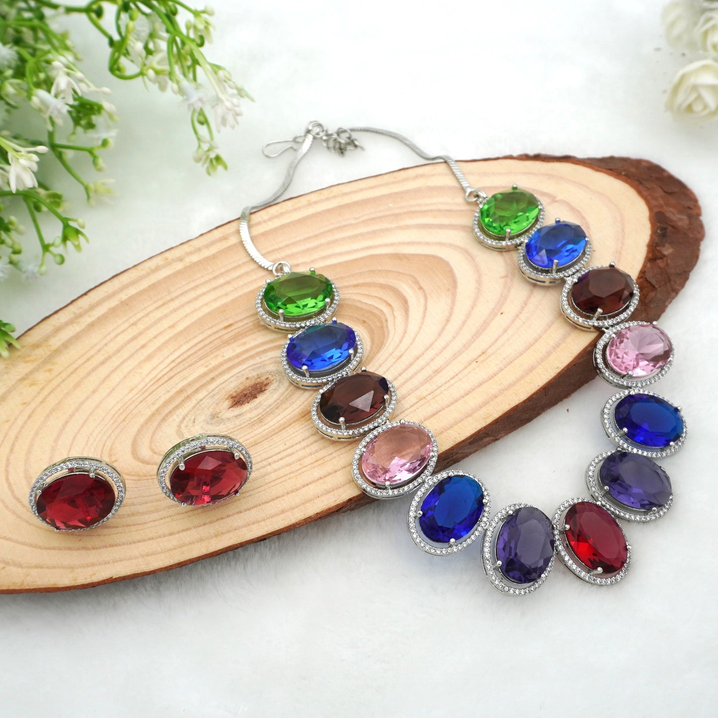 MULTICOLOR HELENA NECKLACE SET