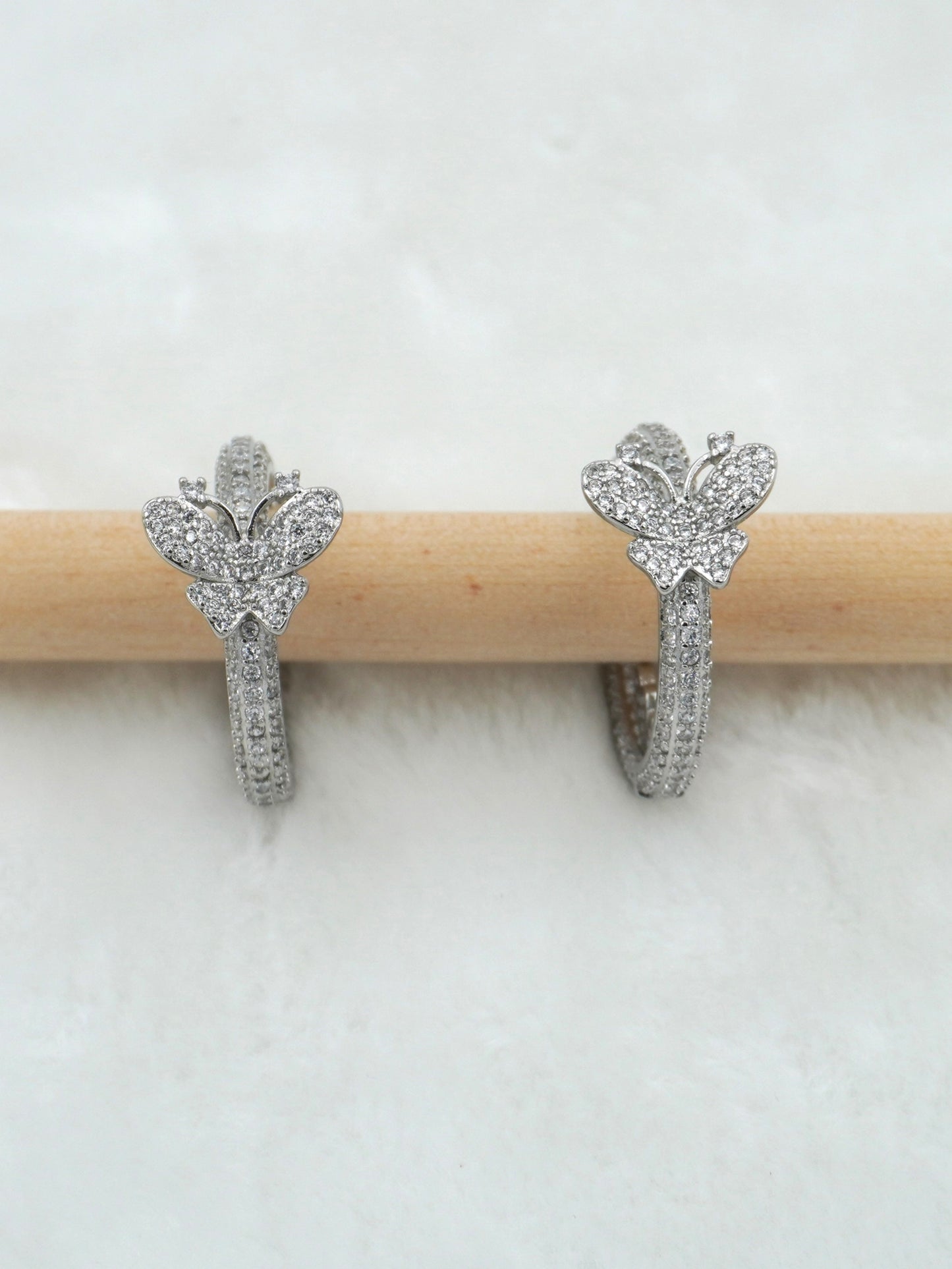 SILVER ELENA ZIRCONIA EARRINGS