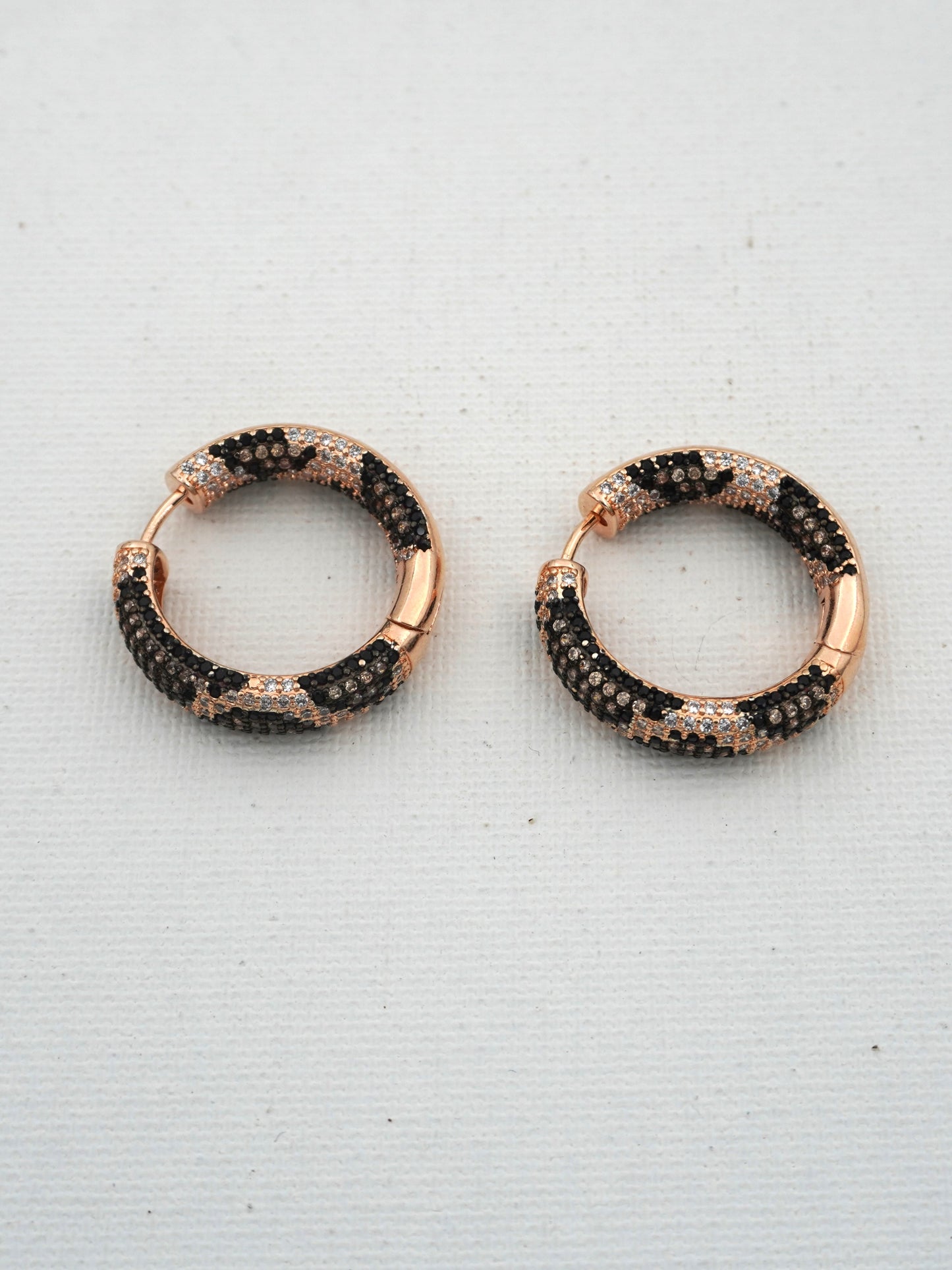 GOLD LEOPARD3 ZIRCONIA EARRINGS