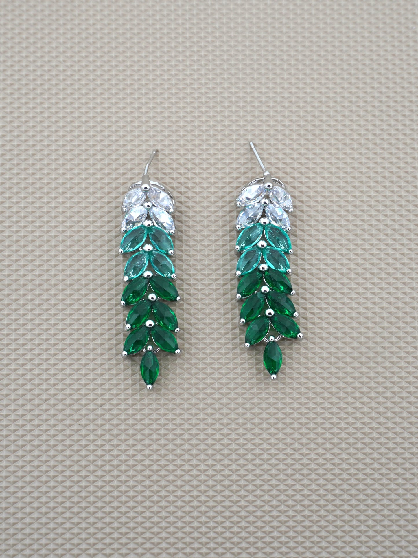 GREEN KATIE ZIRCONIA EARRINGS