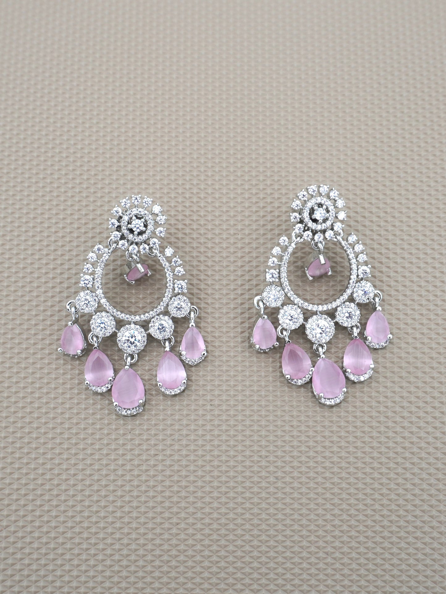PINK VIHA ZIRCONIA EARRINGS