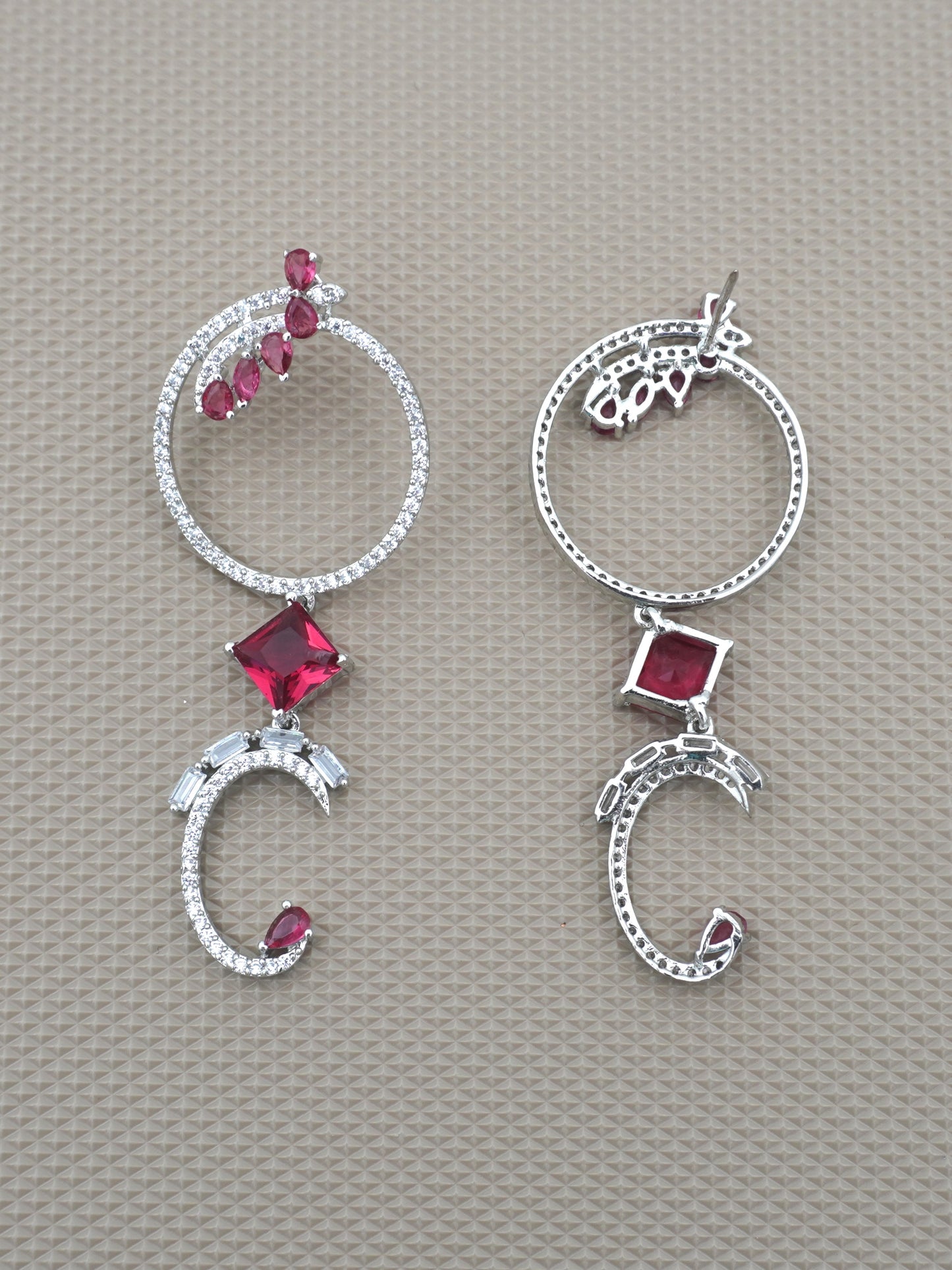RUBY ZURI ZIRCONIA EARRINGS