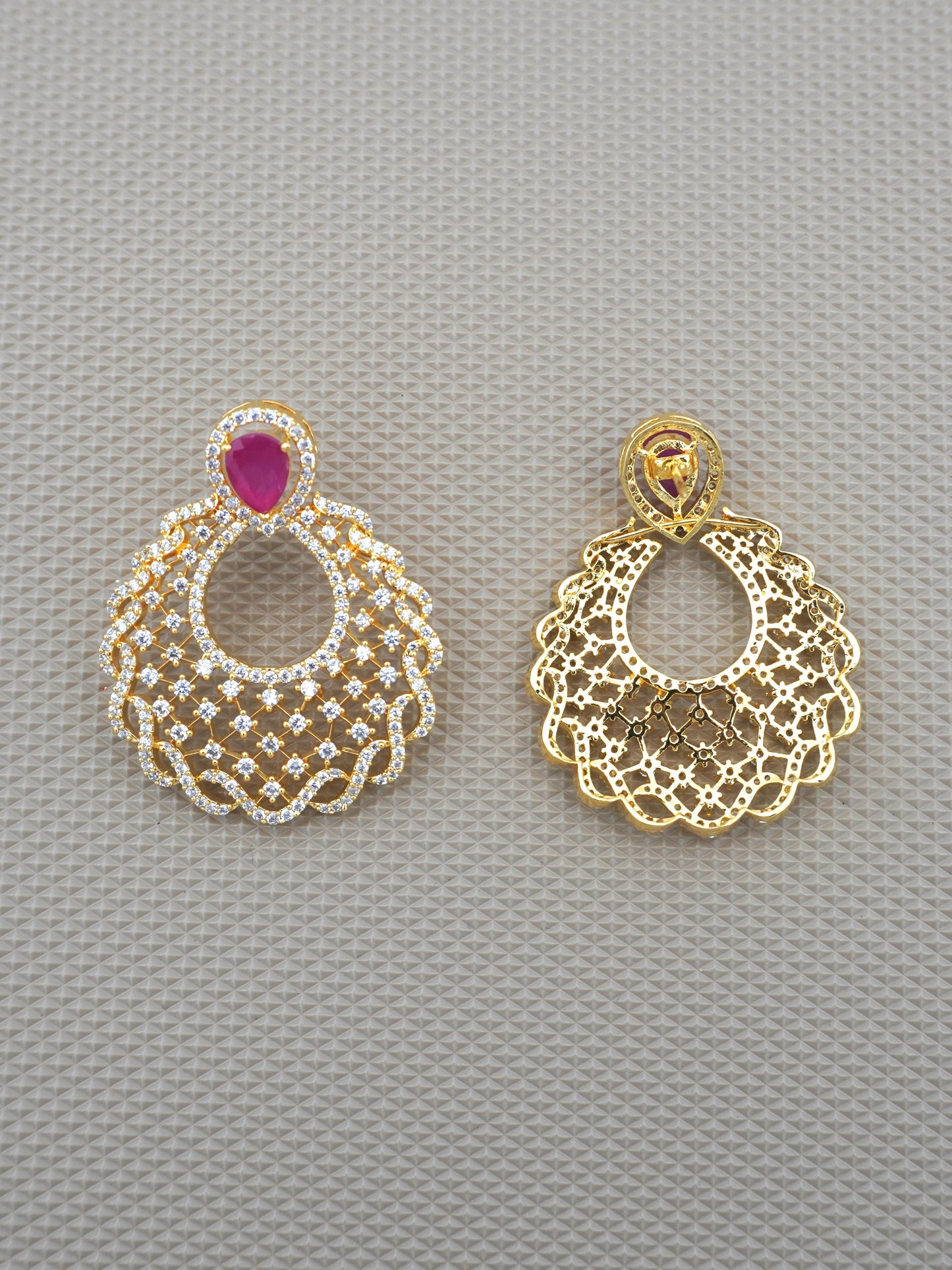 RUBY VIBHA ZIRCONIA EARRINGS