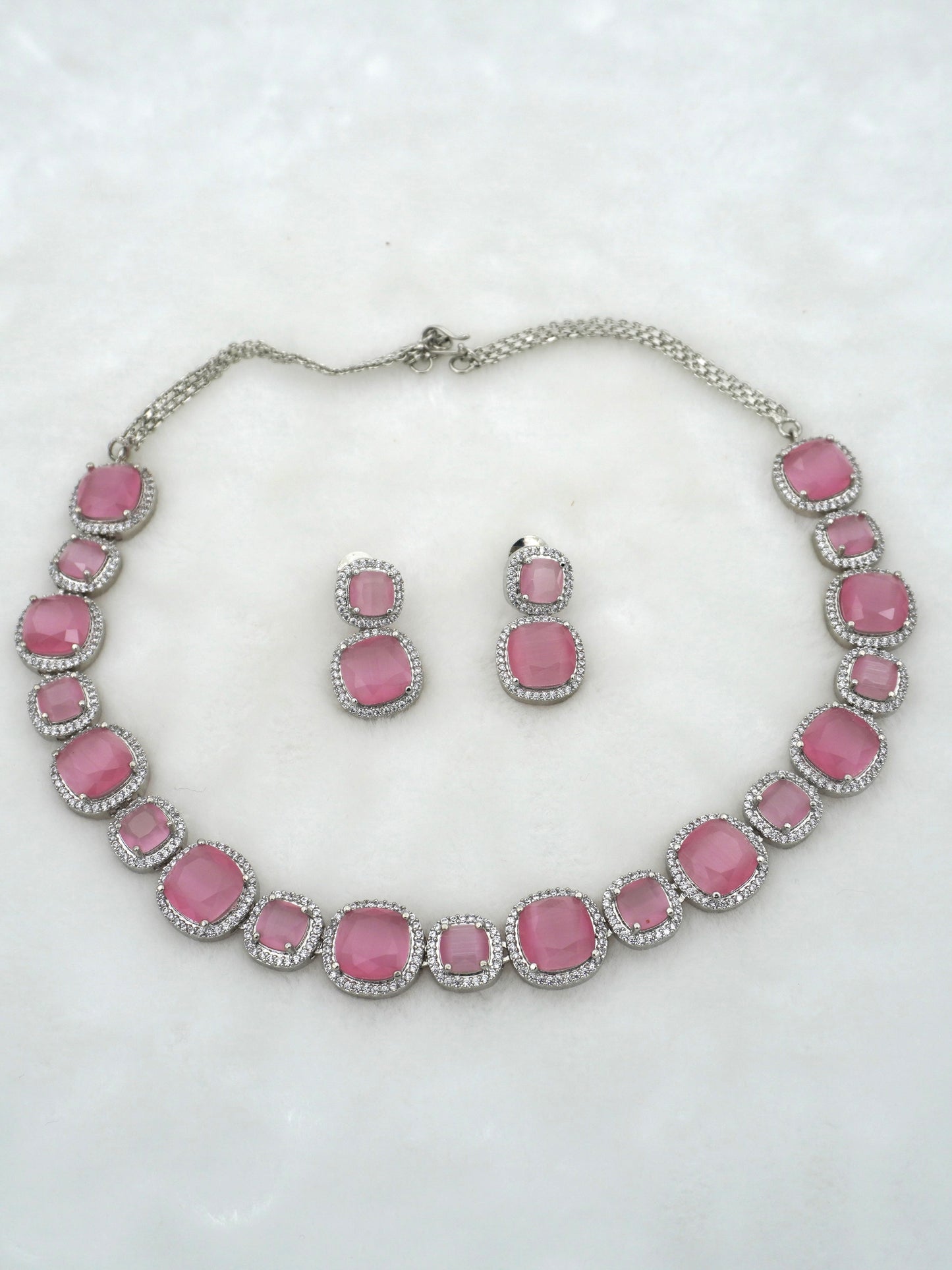 PINK HILDA NECKLACE SET