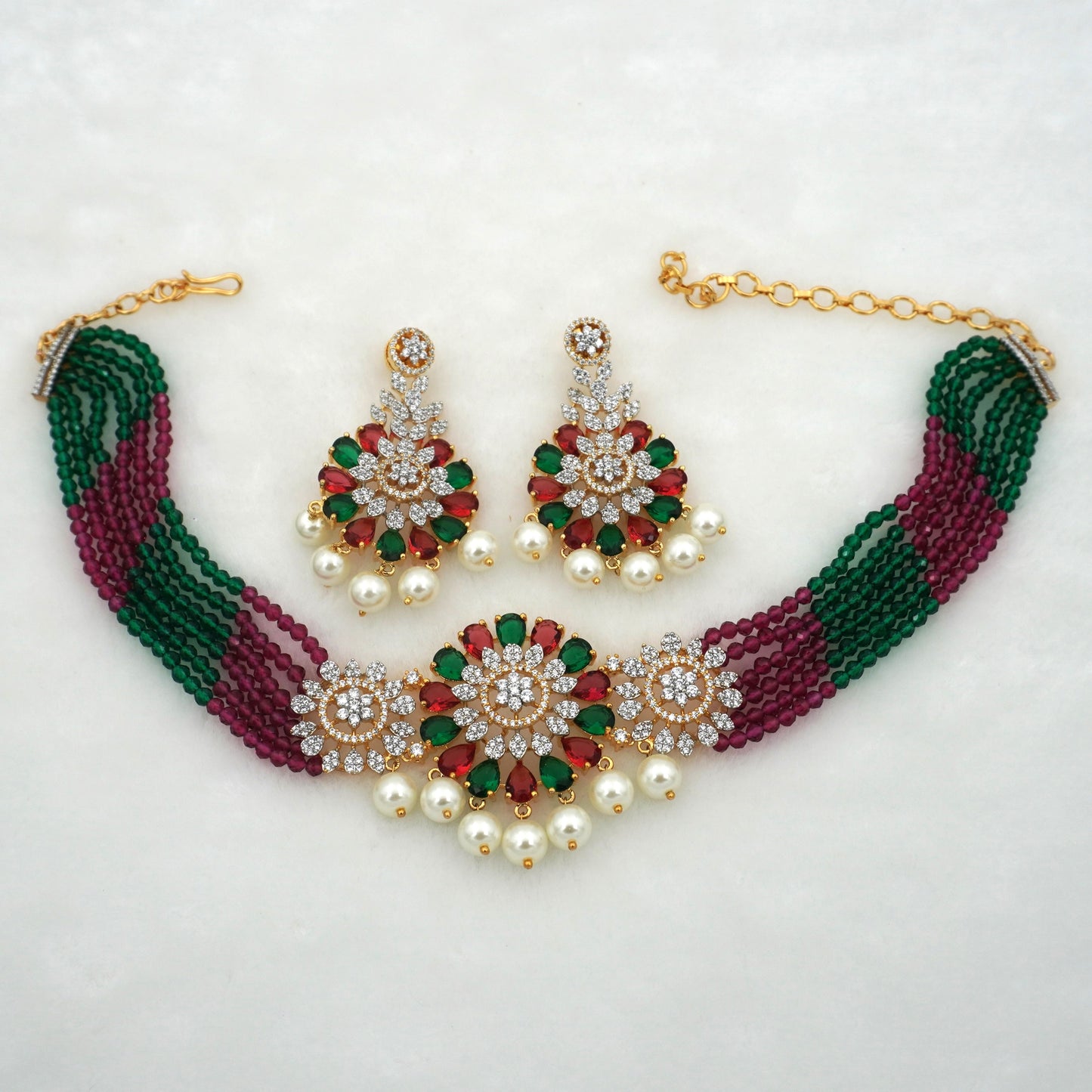MULTICOLOR LEONA CHOKER SET