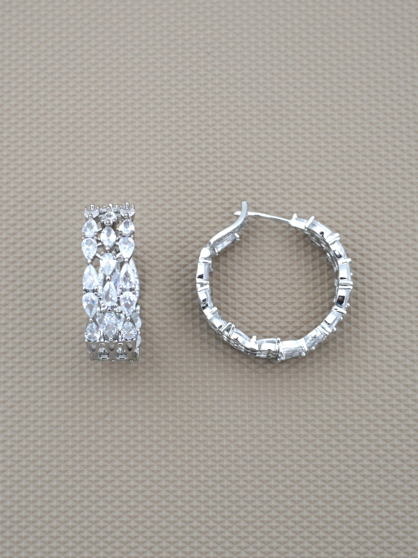 SILVER ELANA ZIRCONIA EARRINGS