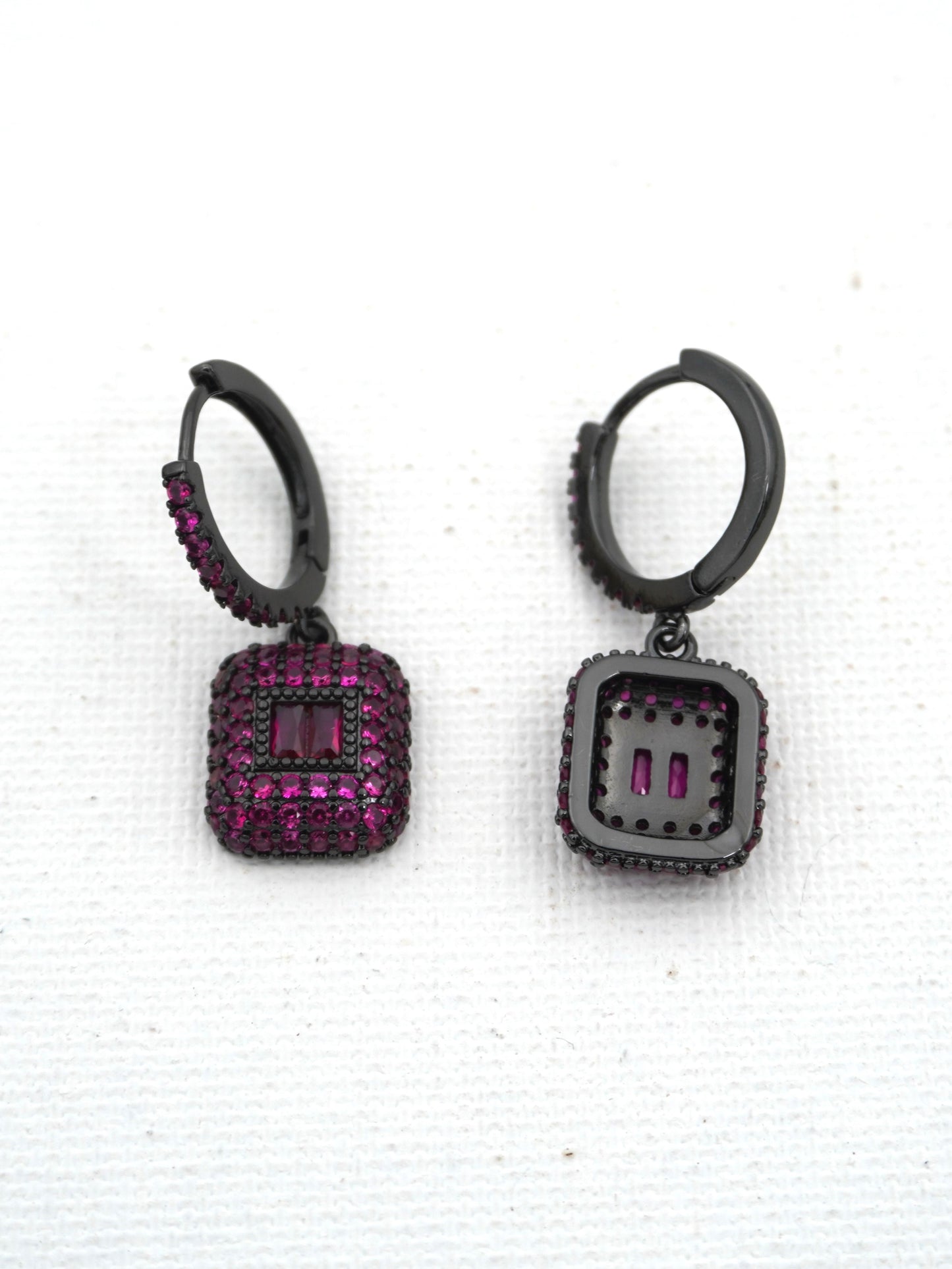 RUBY BECCA ZIRCONIA EARRINGS