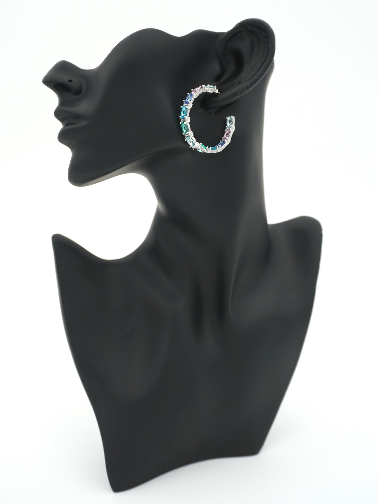 MULTICOLOR AGNES ZIRCONIA EARRINGS