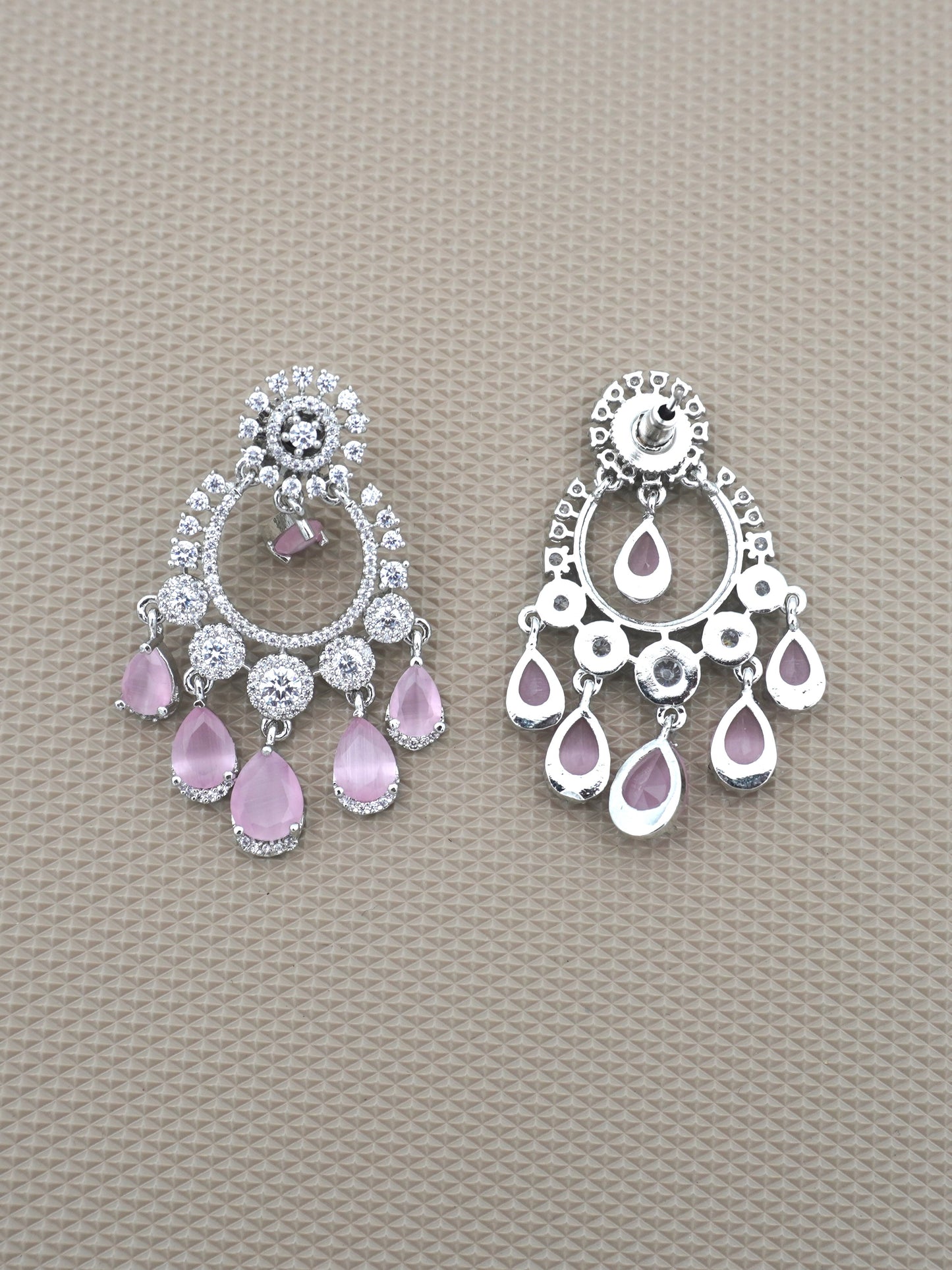 PINK VIHA ZIRCONIA EARRINGS