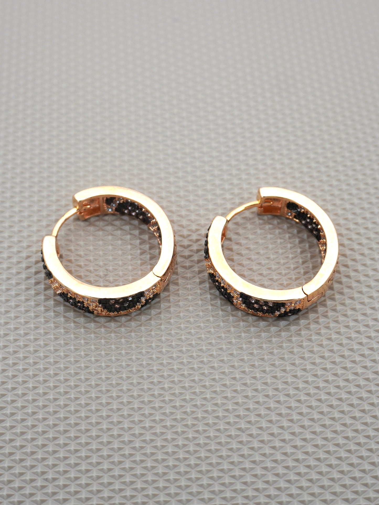 GOLD LEOPARD1 ZIRCONIA EARRINGS