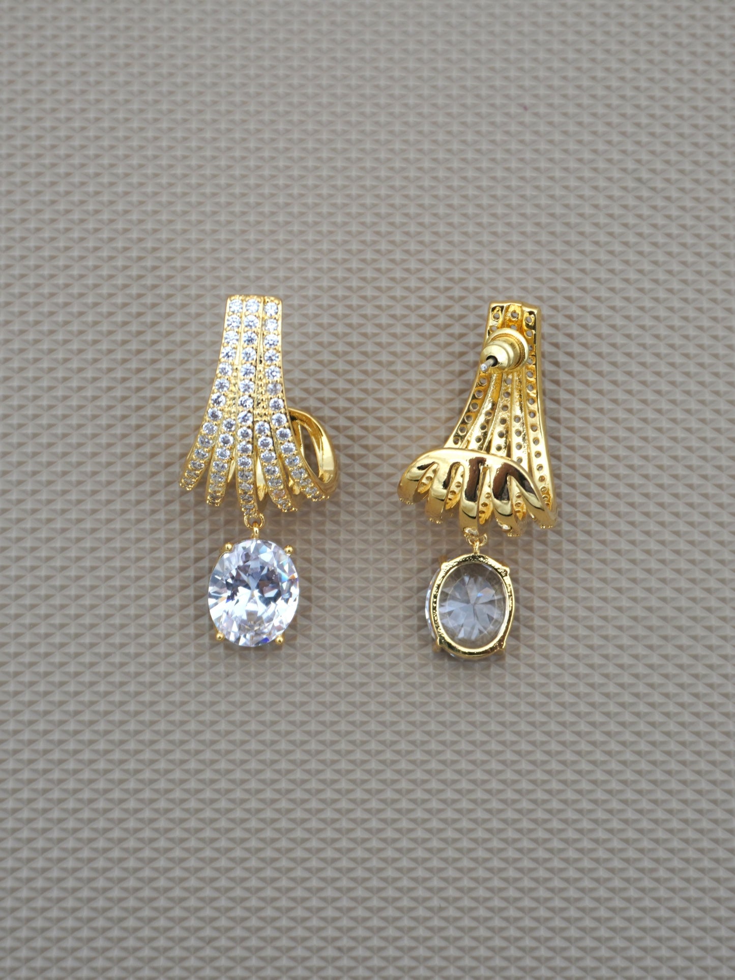 WHITE MAREN ZIRCONIA EARRINGS