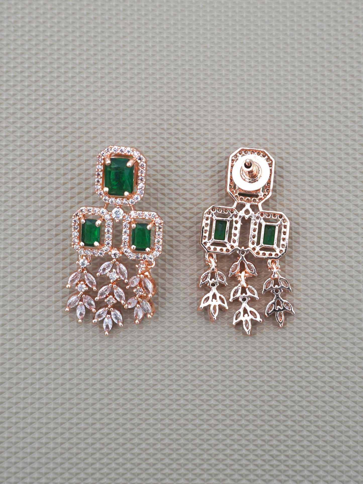 GREEN QUINN ZIRCONIA EARRINGS