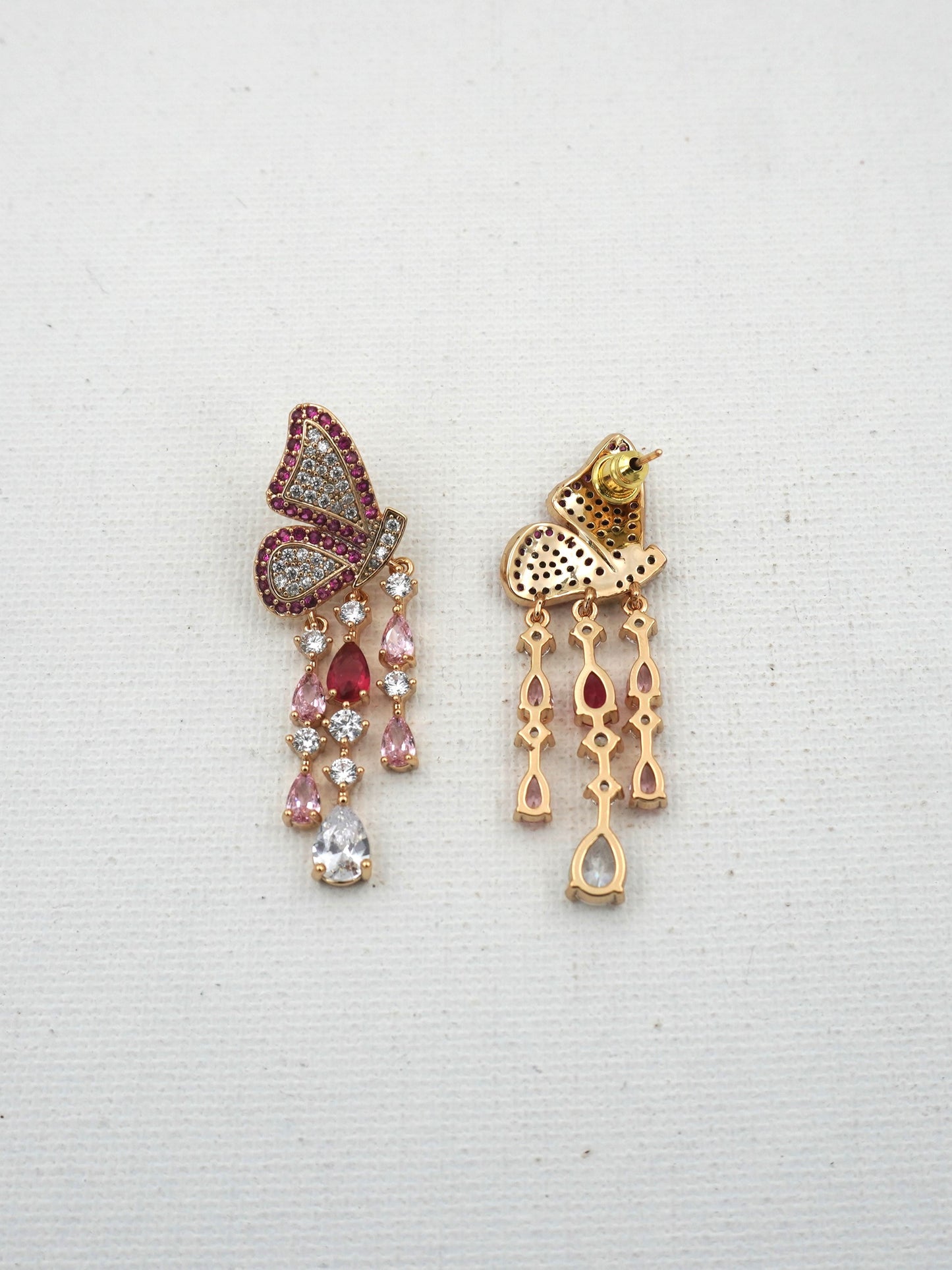 PINK MAEVE ZIRCONIA EARRINGS