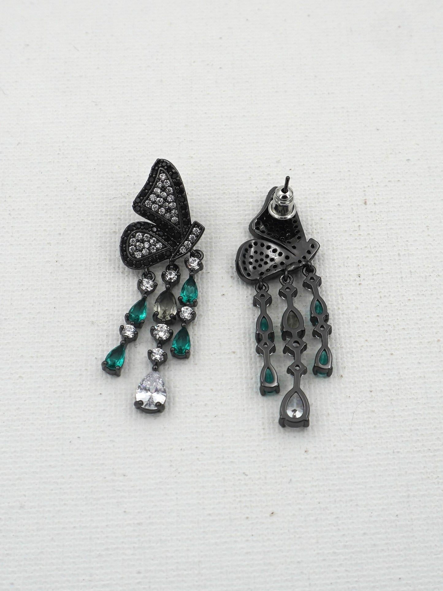 GREEN MAEVE ZIRCONIA EARRINGS