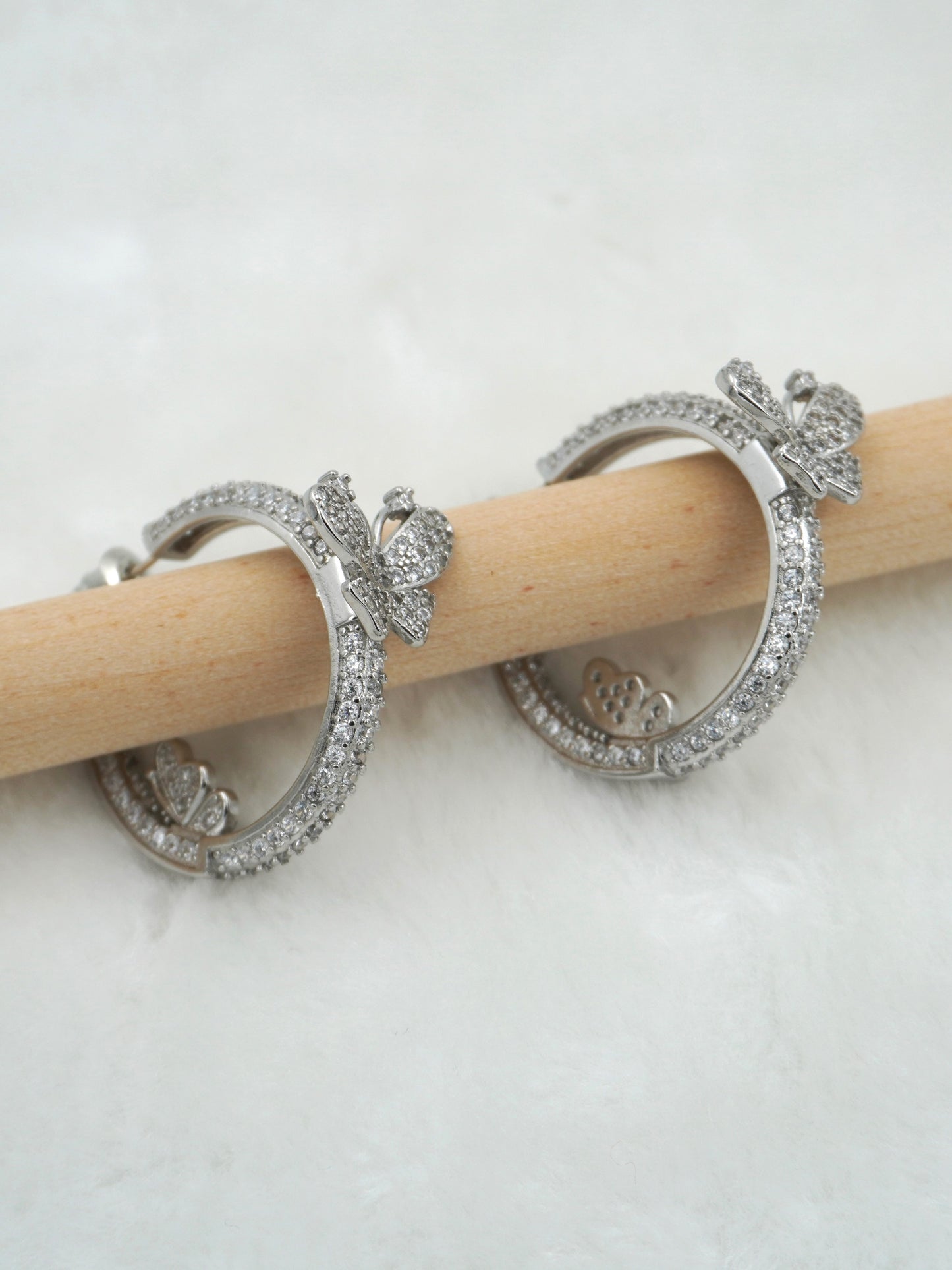 SILVER ELENA ZIRCONIA EARRINGS