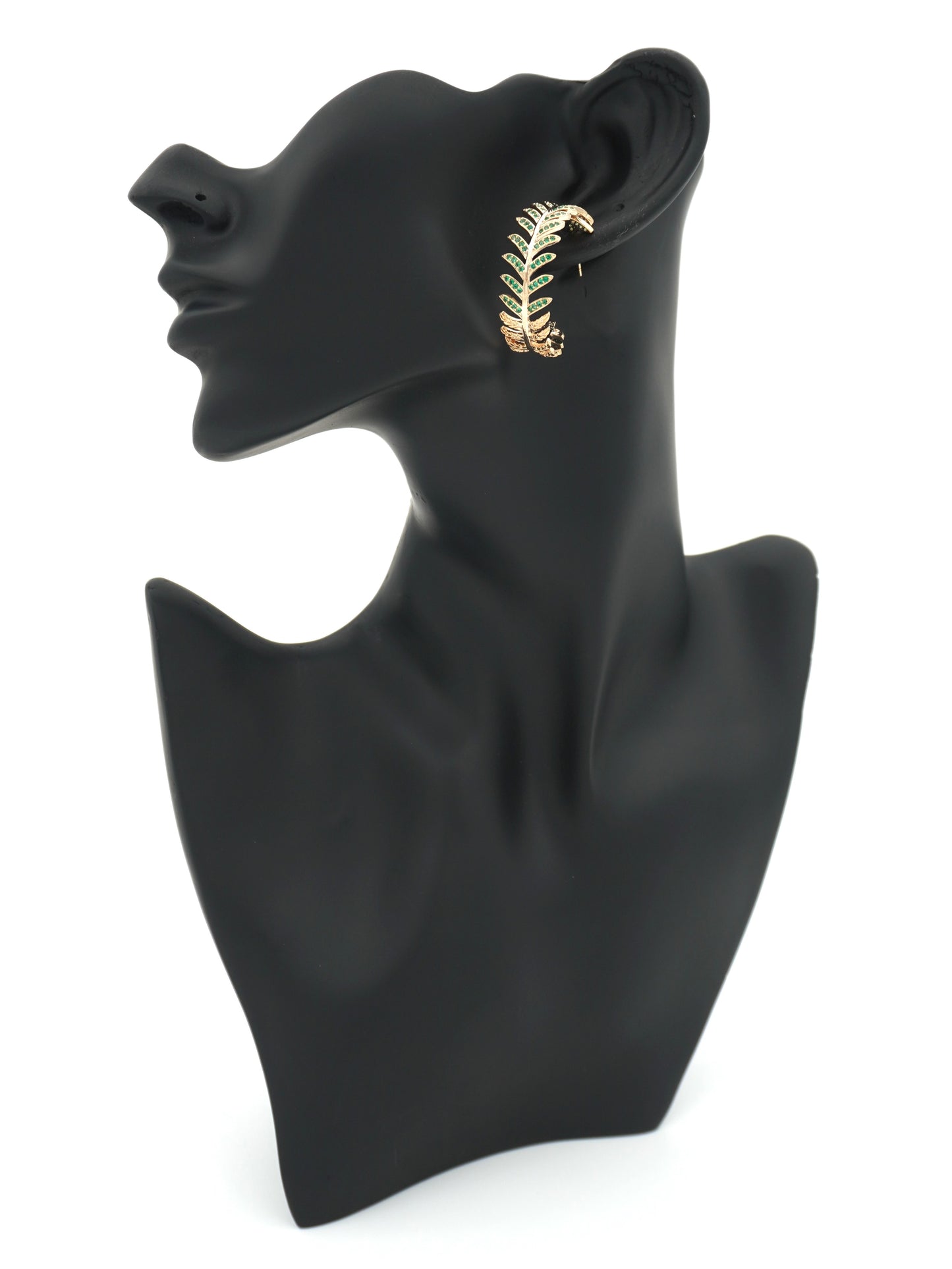 GREEN EVELYN ZIRCONIA EARRINGS
