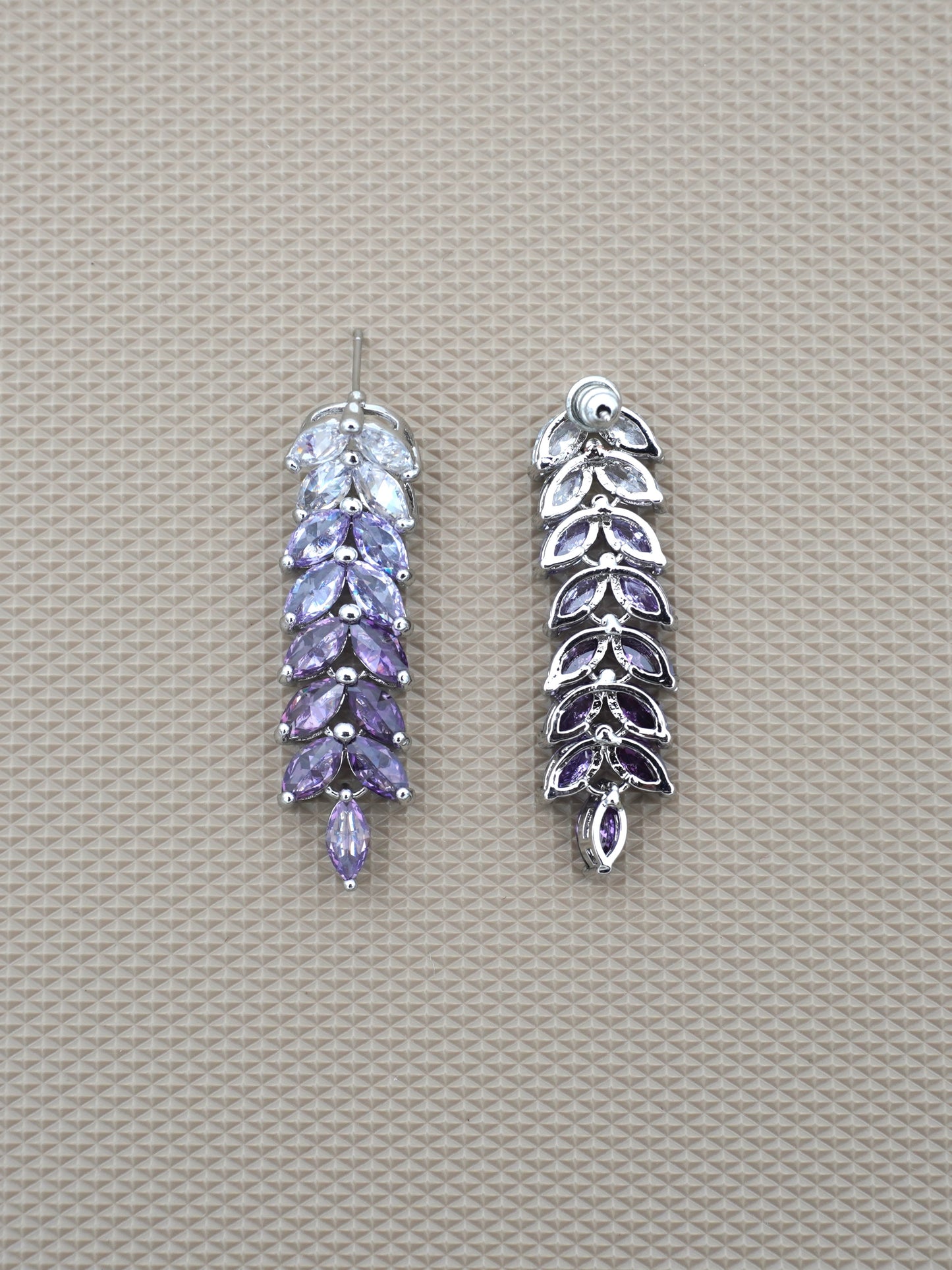 PURPLE KATIE ZIRCONIA EARRINGS