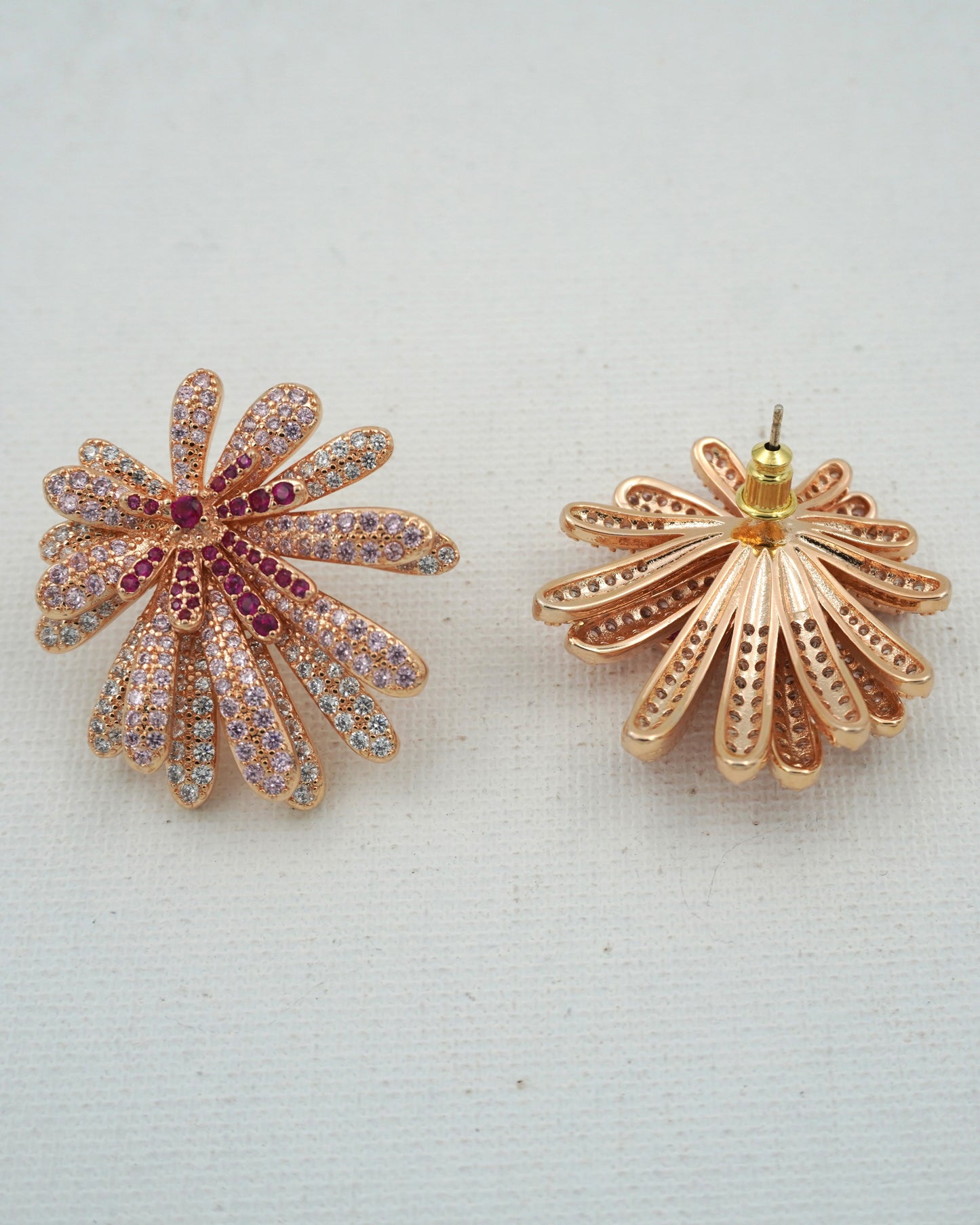 PINK HEIDI ZIRCONIA EARRINGS