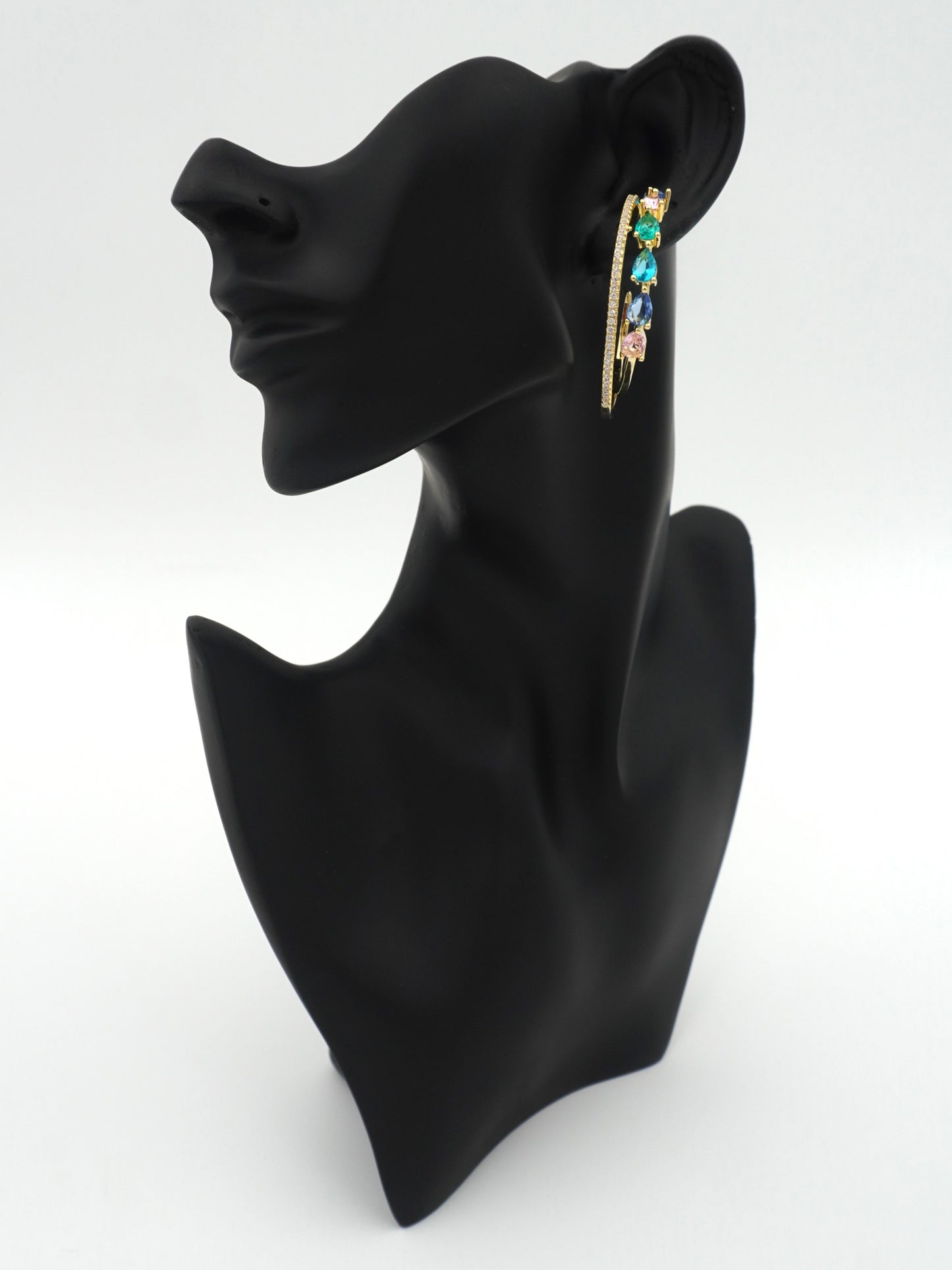 MULTICOLOR HARPER2 ZIRCONIA EARRINGS