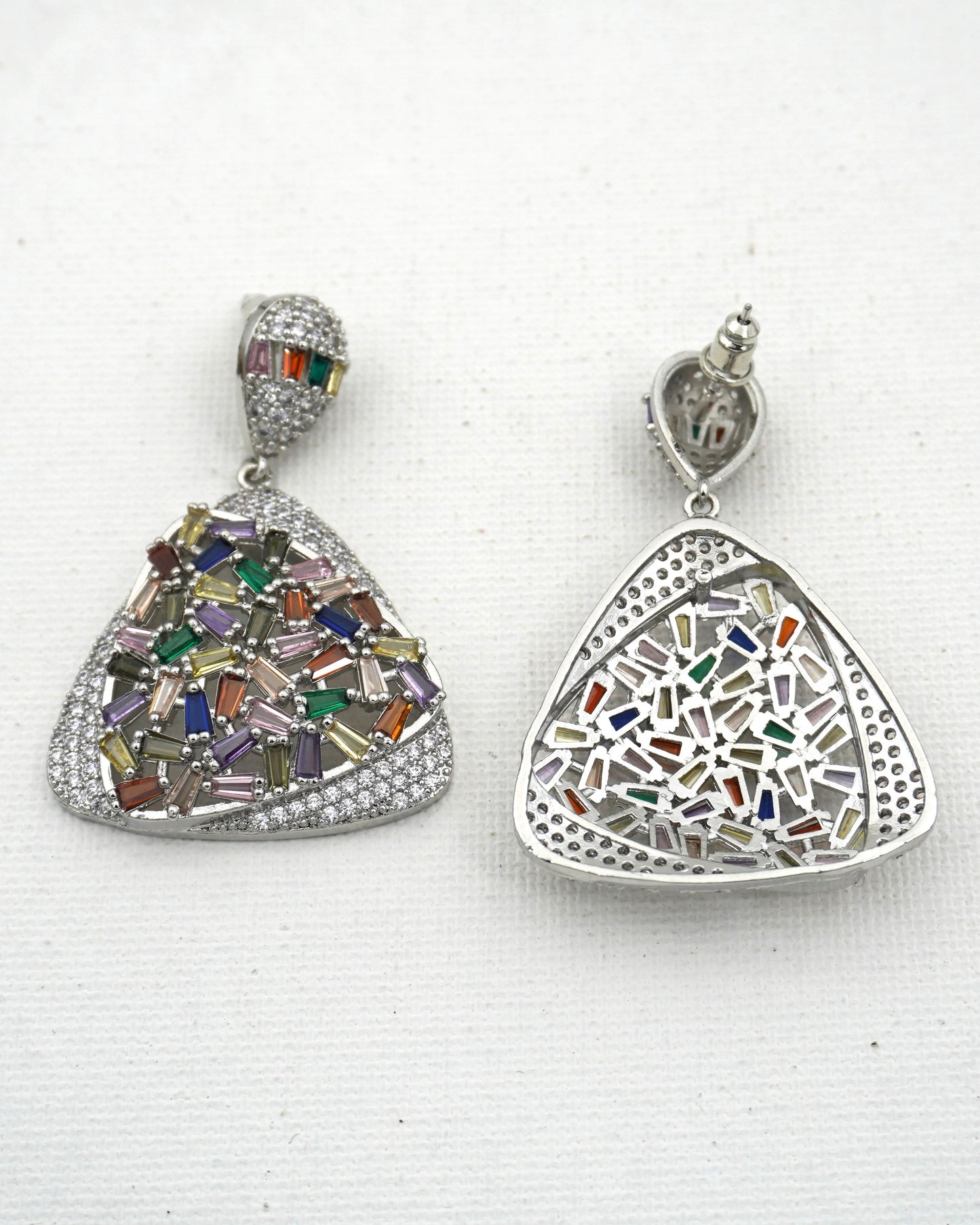 MULTICOLOR ALTHEA ZIRCONIA EARRINGS