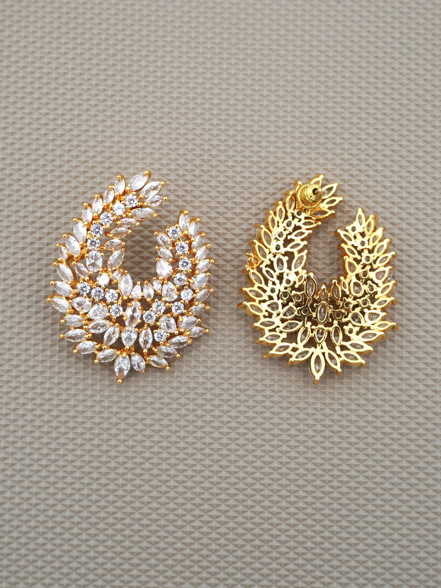 GOLD KIARA ZIRCONIA EARRINGS