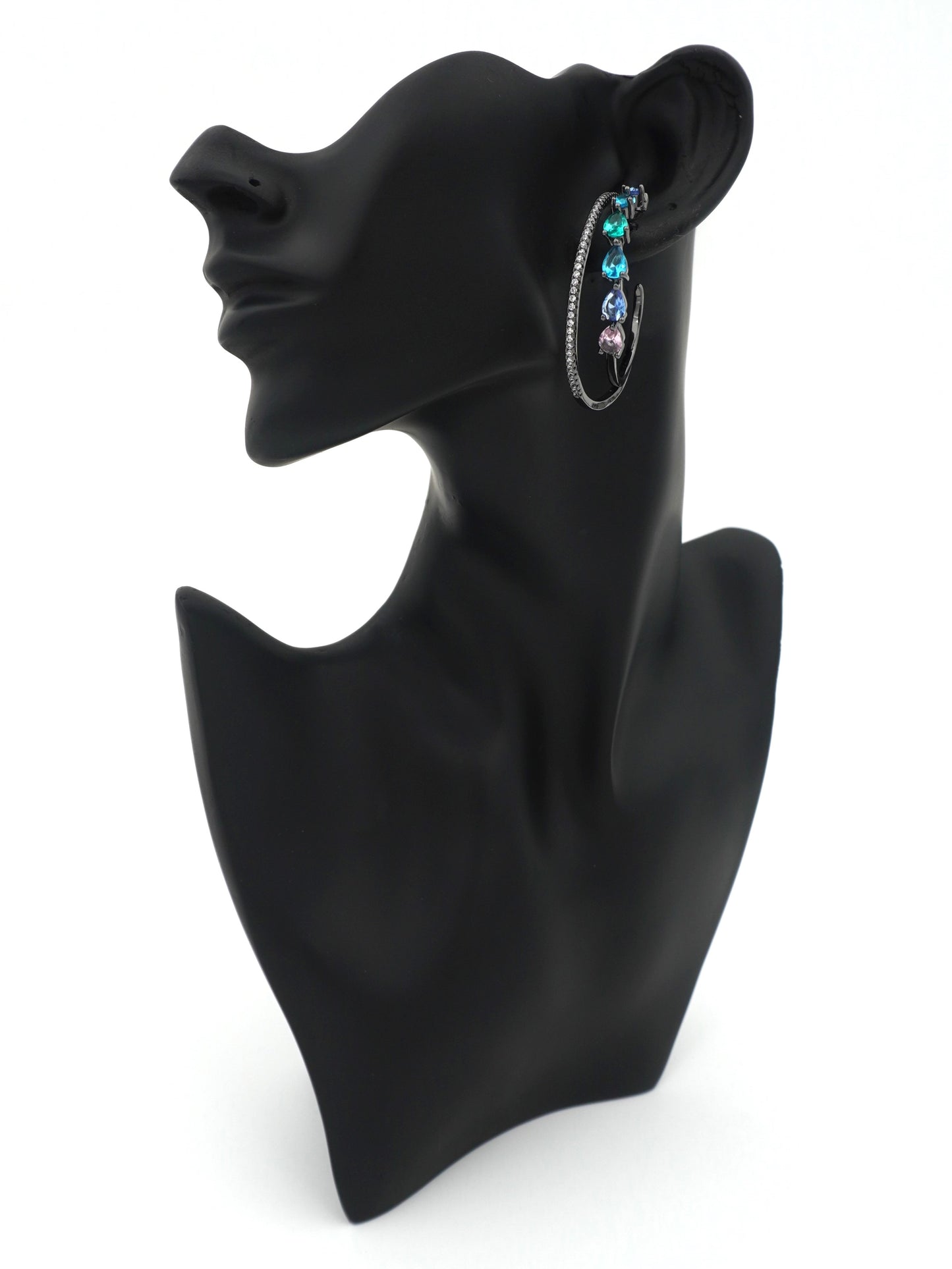 MULTICOLOR HARPER1 ZIRCONIA EARRINGS
