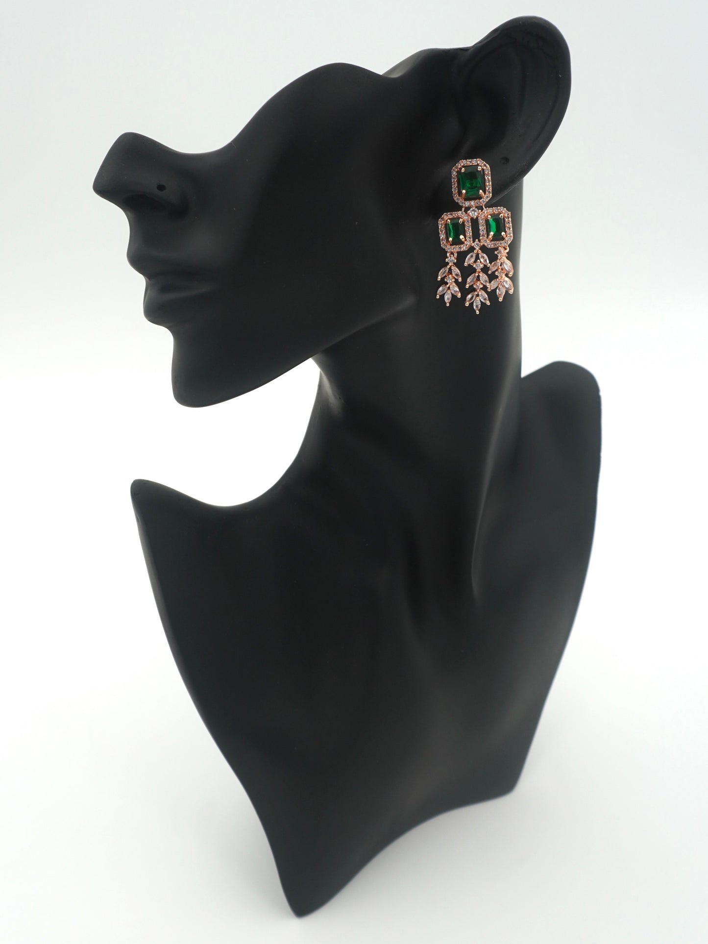 GREEN QUINN ZIRCONIA EARRINGS