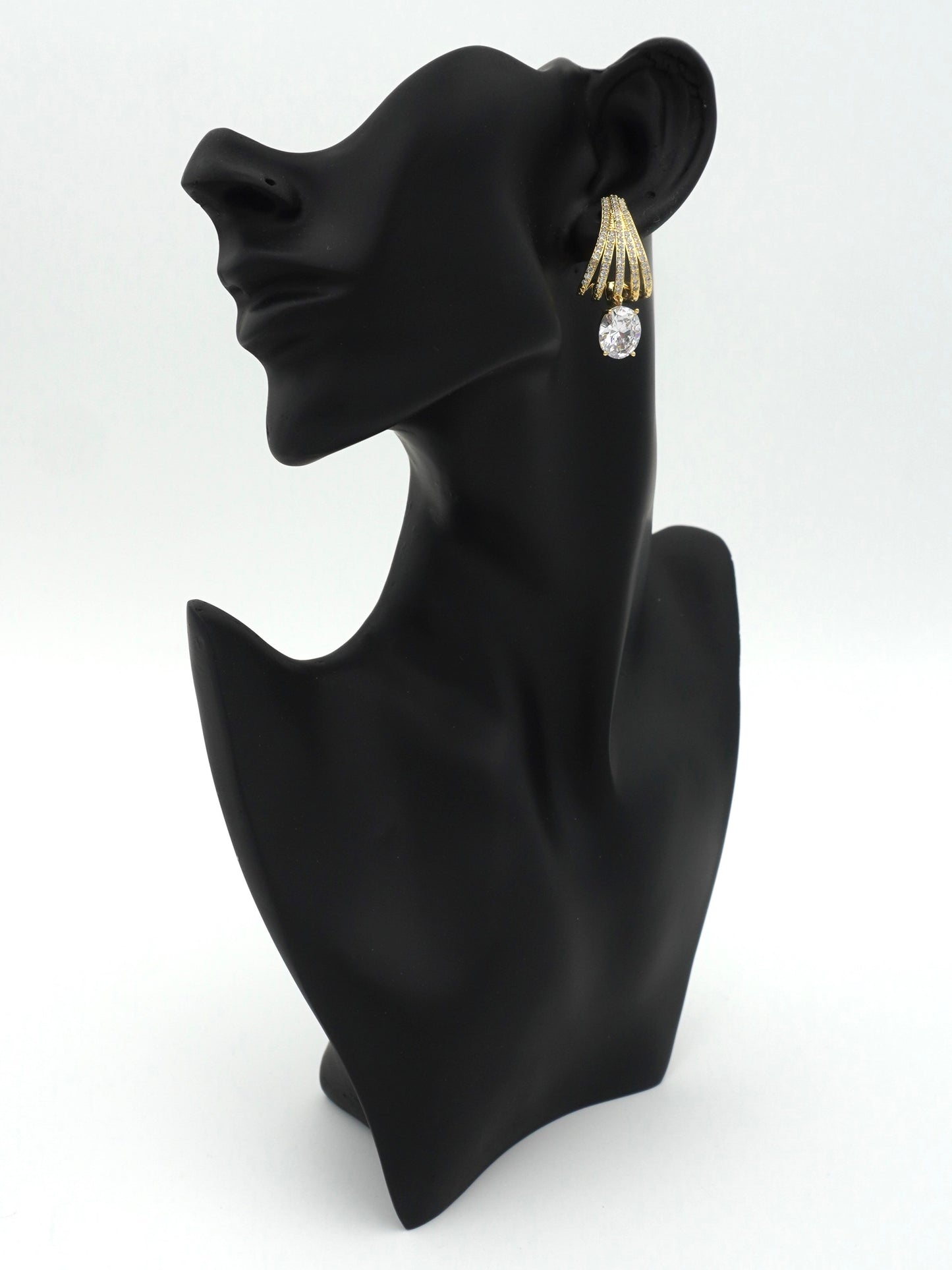 WHITE MAREN ZIRCONIA EARRINGS