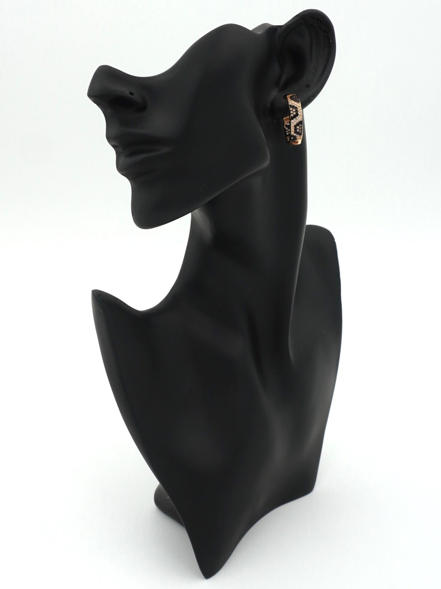GOLD LEOPARD1 ZIRCONIA EARRINGS