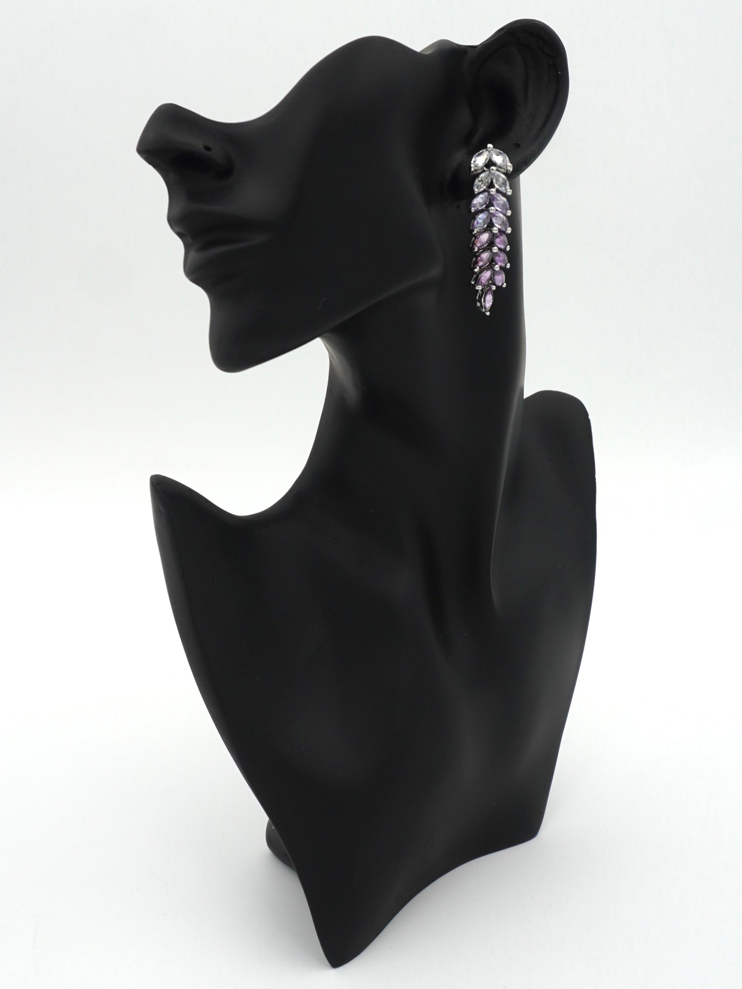 PURPLE KATIE ZIRCONIA EARRINGS