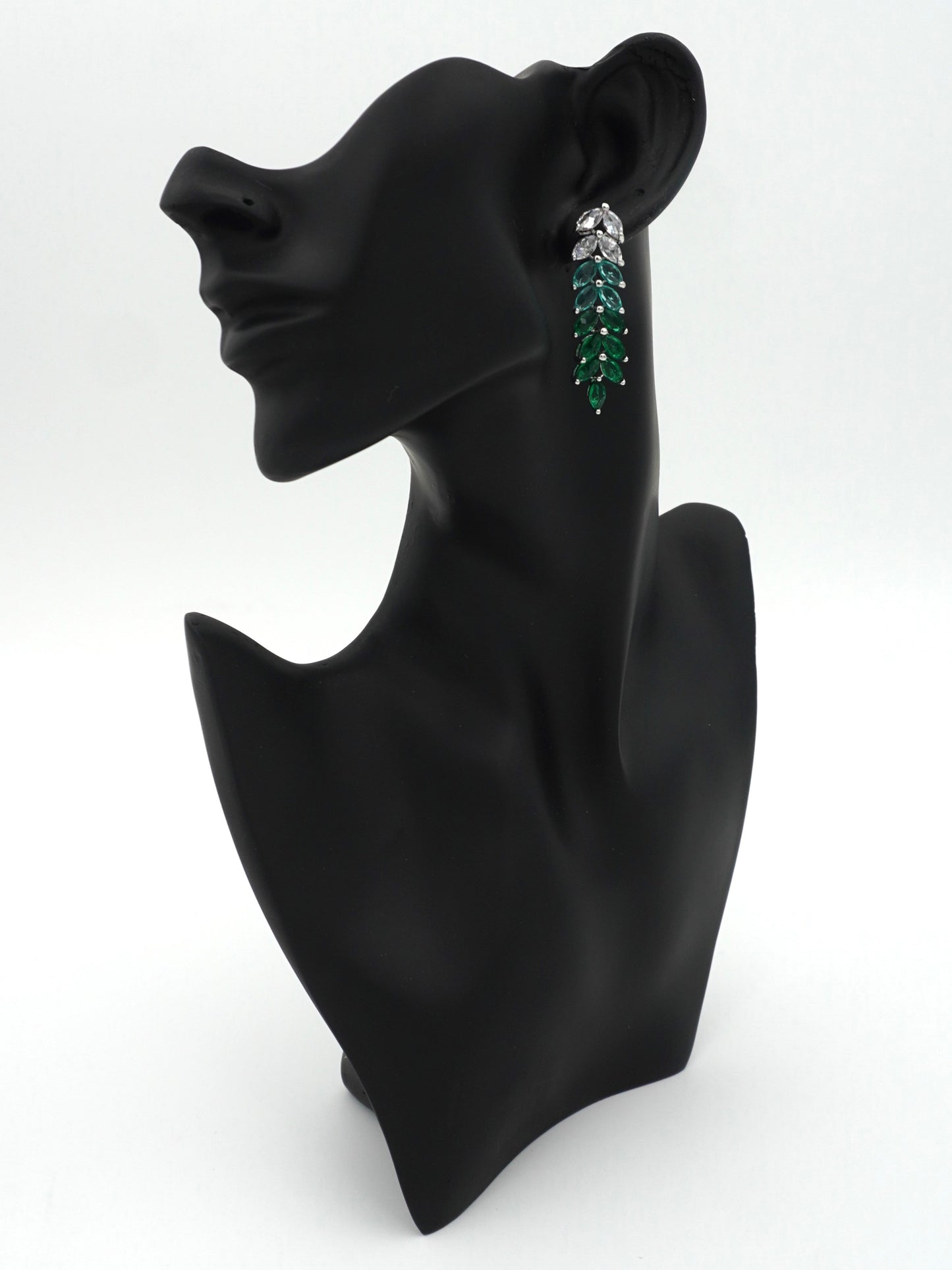 GREEN KATIE ZIRCONIA EARRINGS